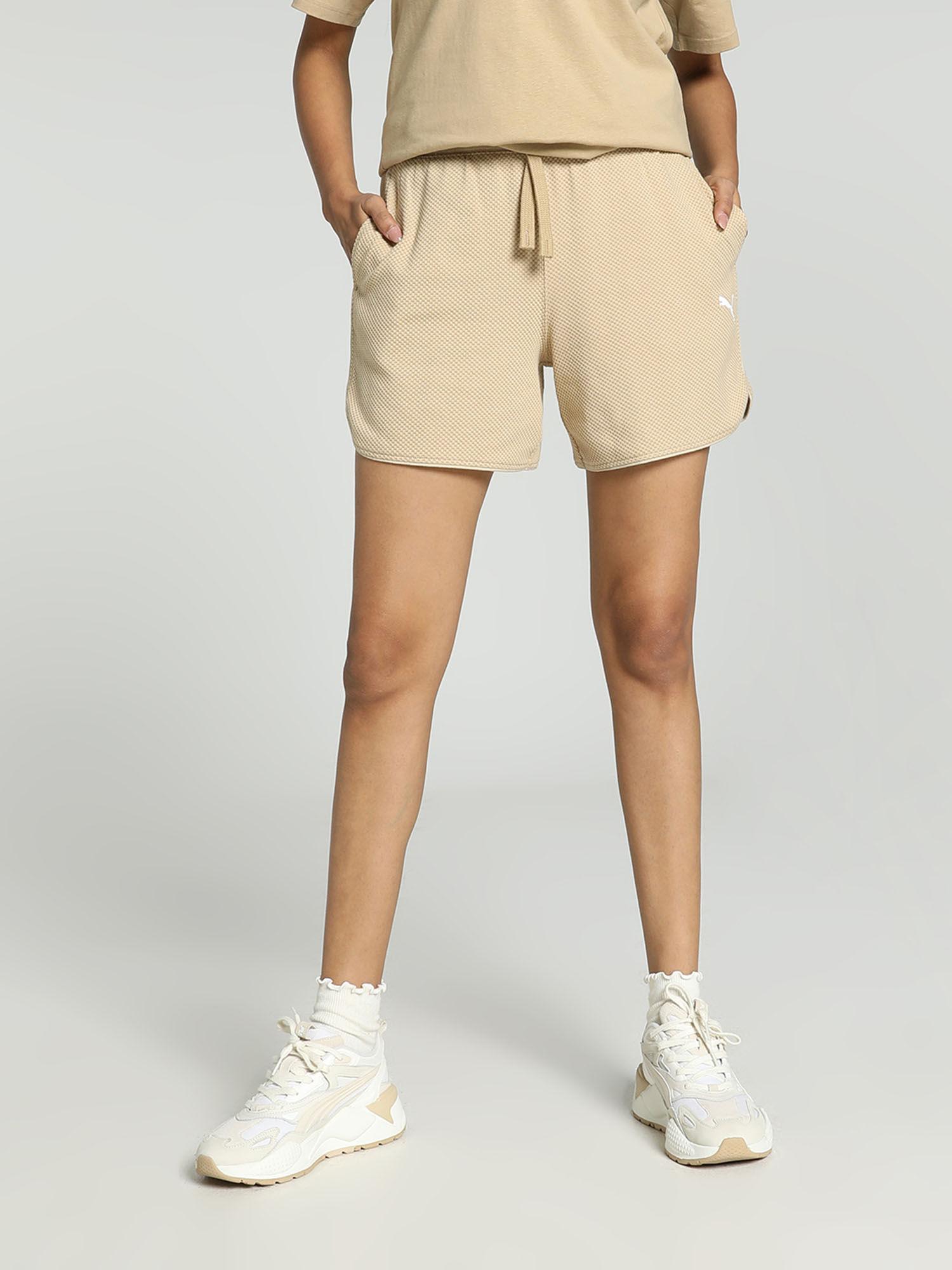 her 5 womens beige shorts