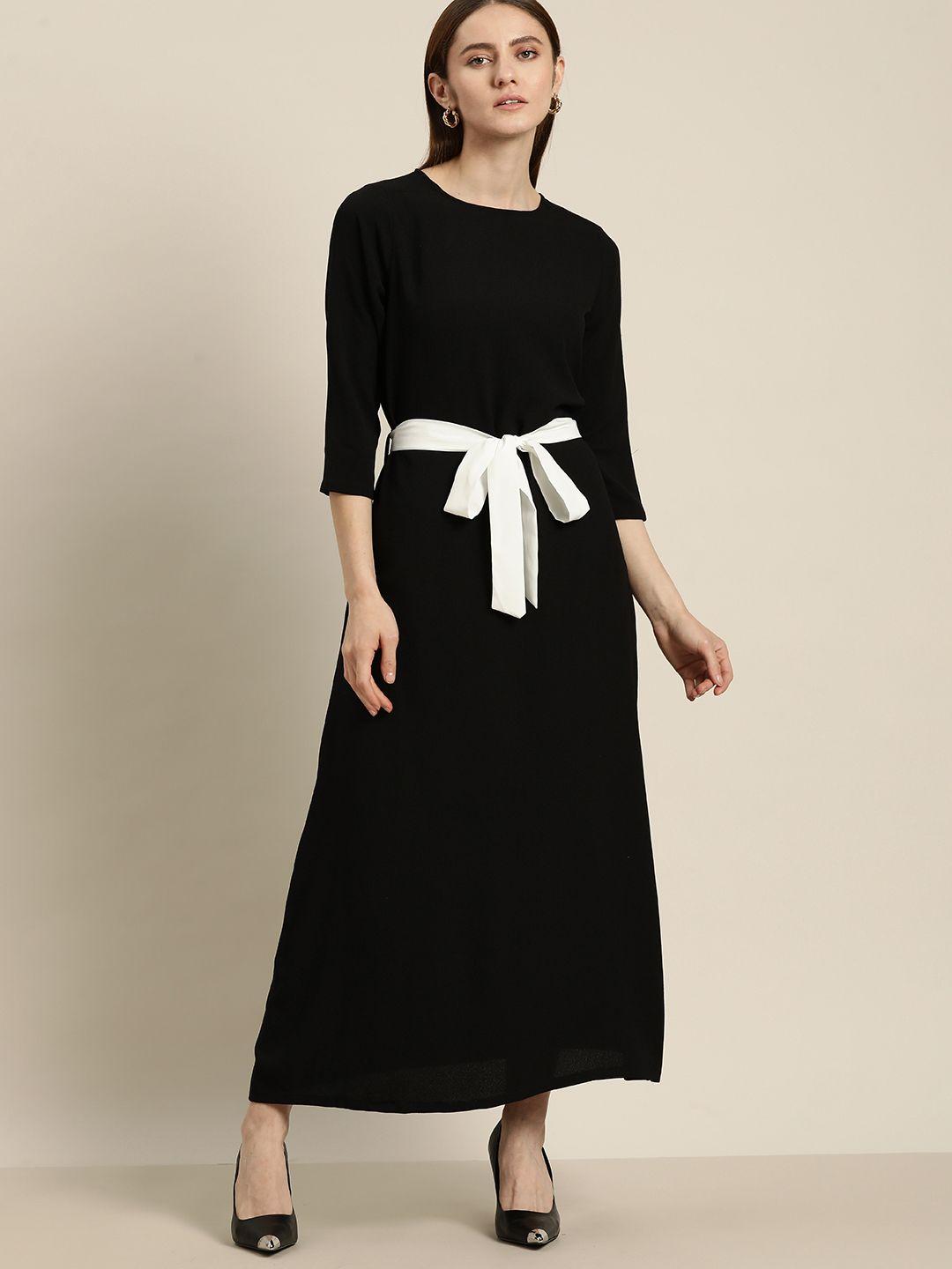 her by invictus a-line maxi dress with belt