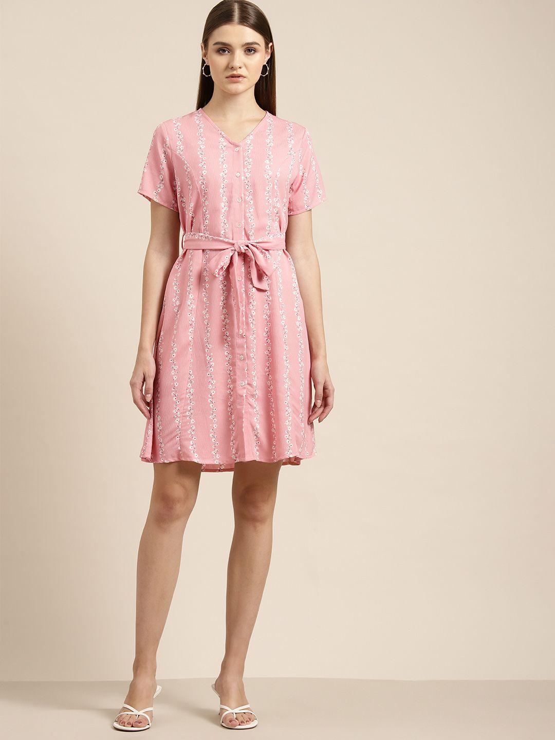 her by invictus floral print a-line dress