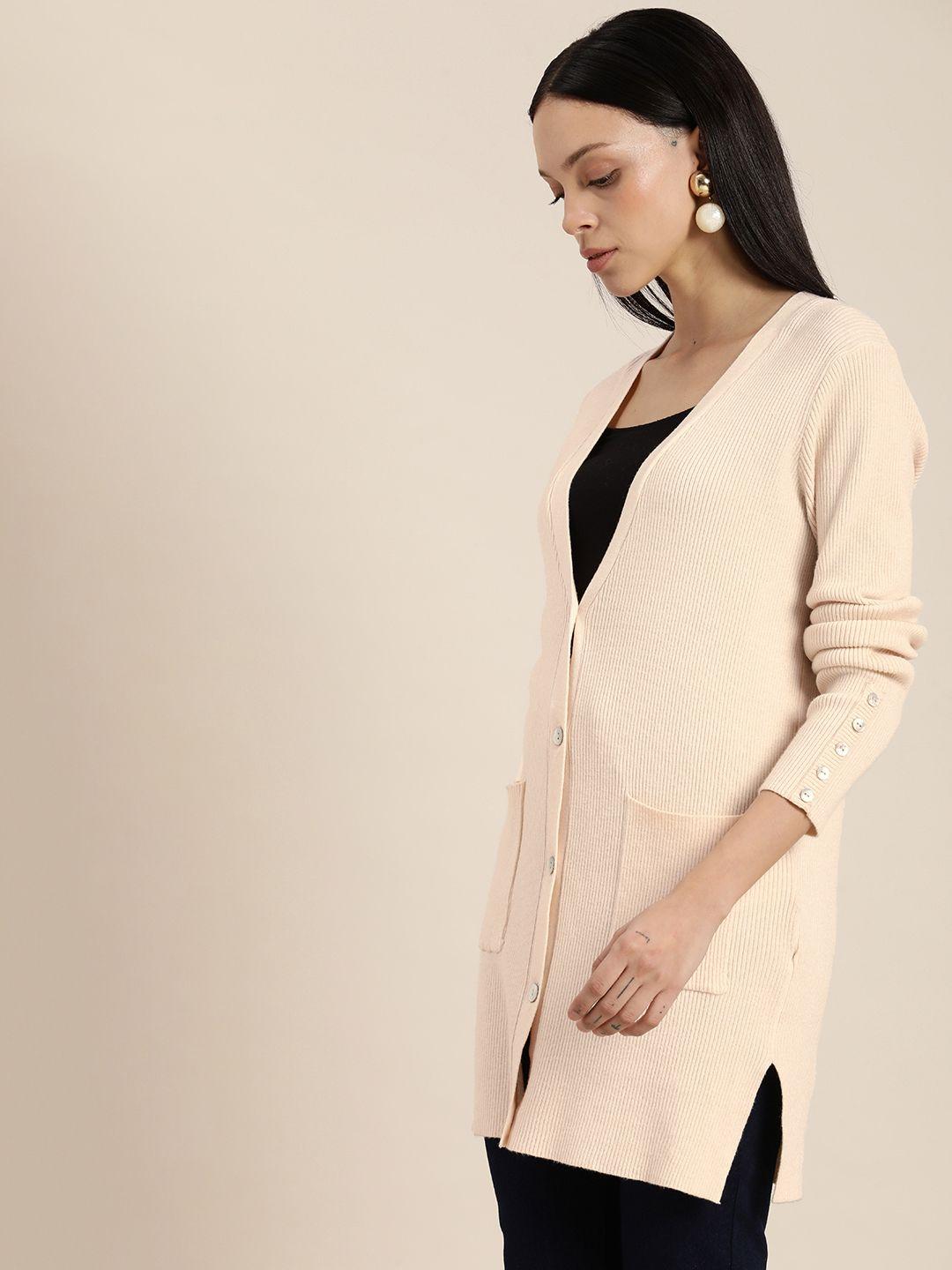 her by invictus long sleeves longline cardigan