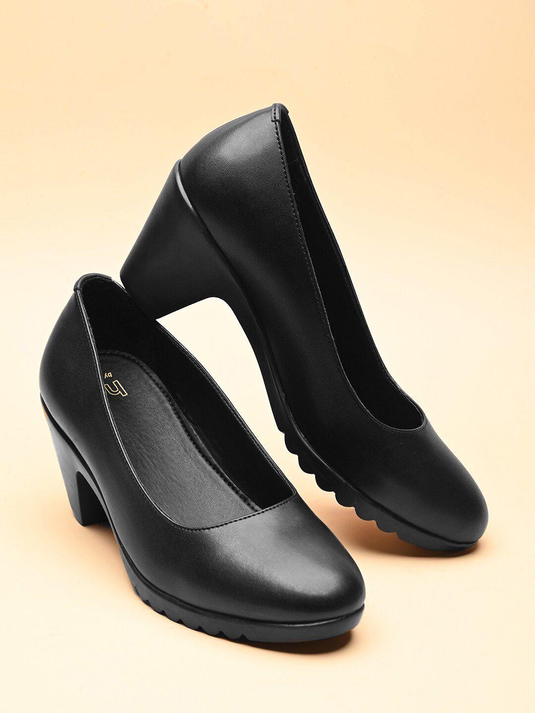 her by invictus round toe block pumps