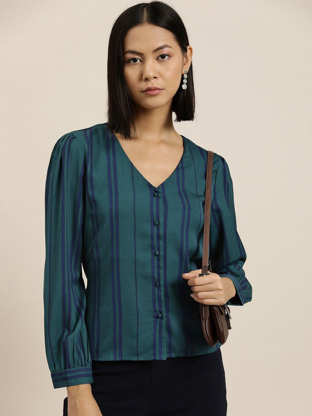 her by invictus striped shirt style top