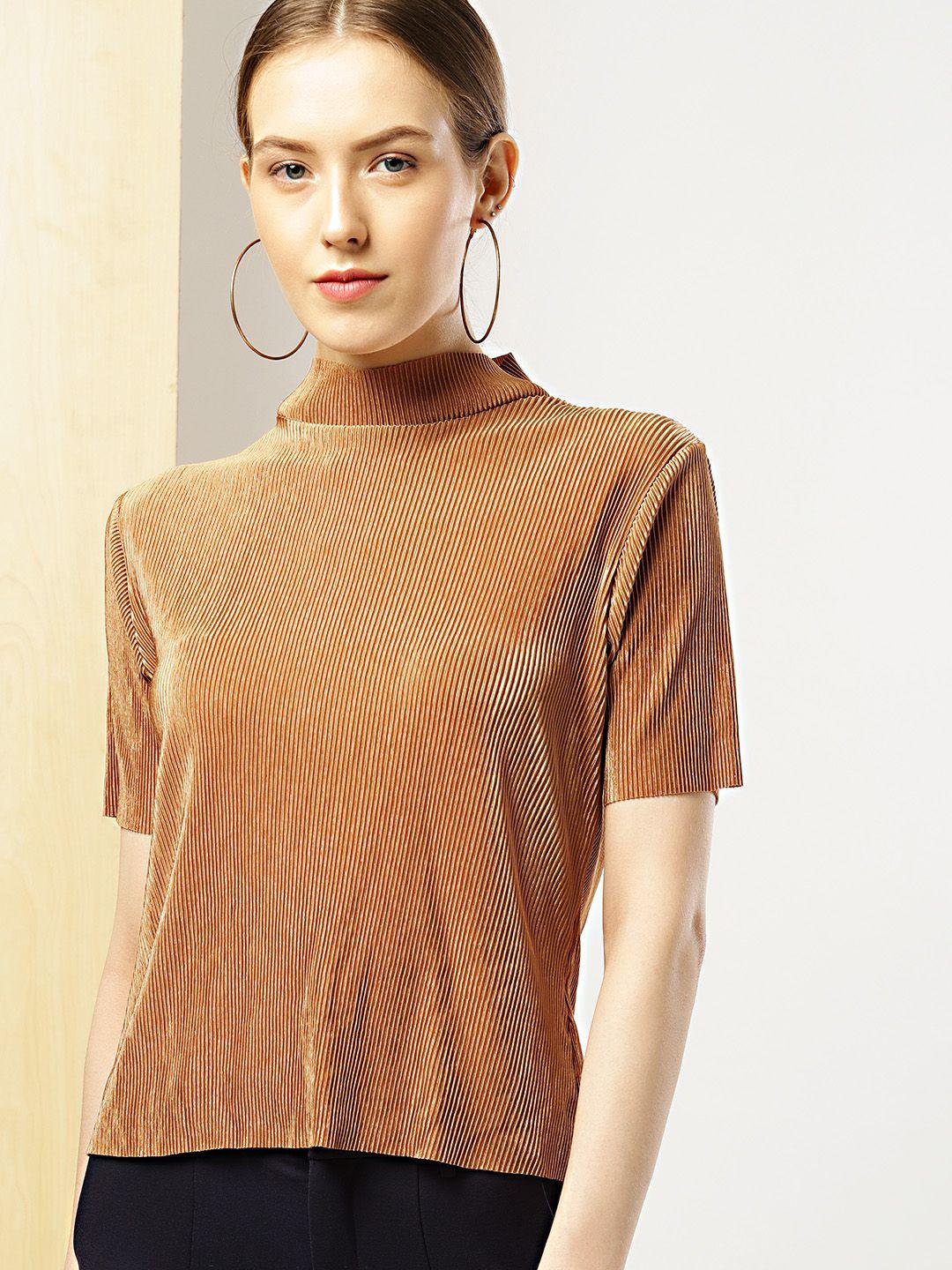 her by invictus women brown solid top
