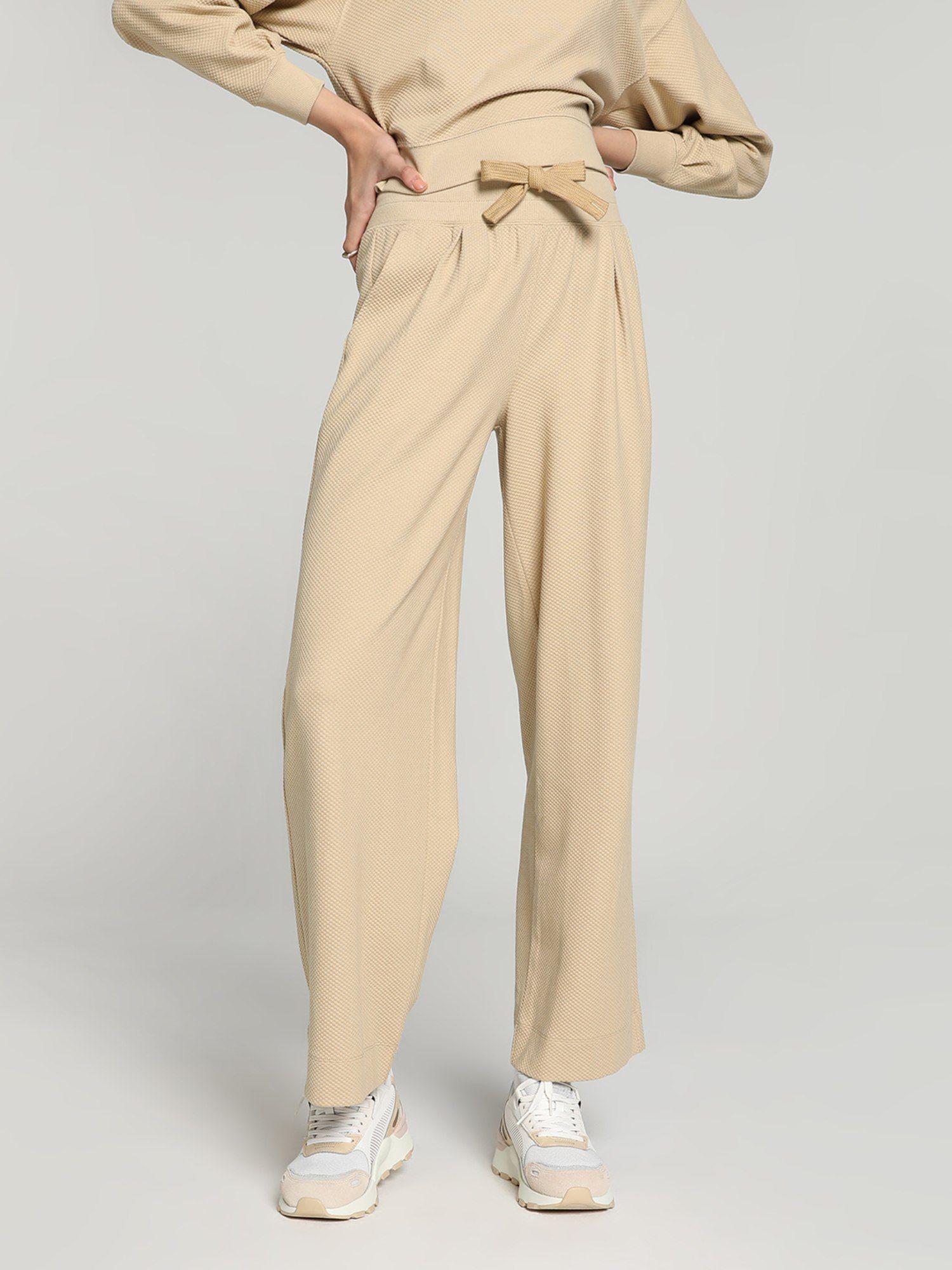 her straight women beige sweatpants