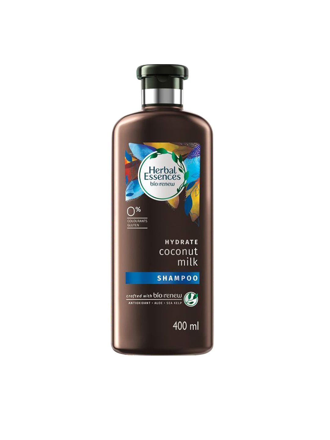 herbal essences bio renew unisex hydrate coconut milk shampoo with coconut juice 400 ml