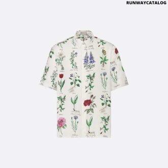 herbarium illustration short-sleeved shirt