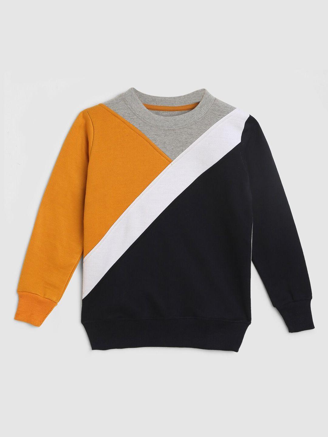 here&now boys colourblocked sweatshirt