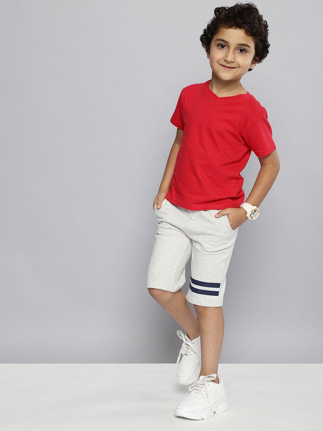 here&now boys striped with melange effect shorts