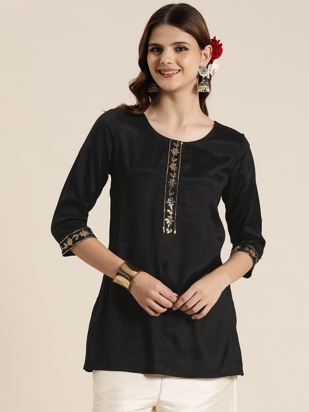 here&now embellished sequinned kurti