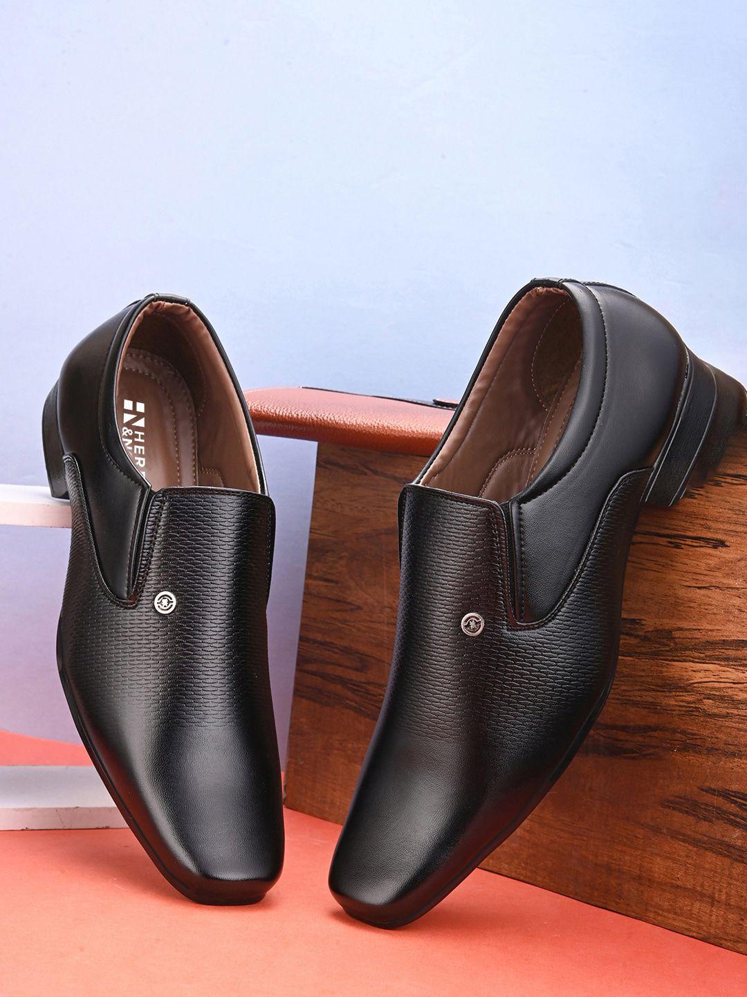 here&now men  formal slip-on shoes