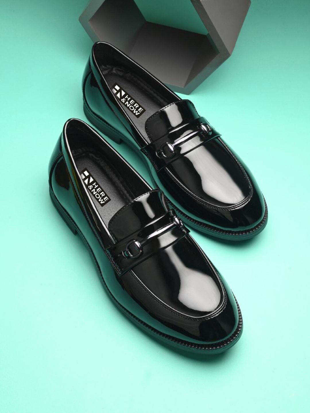 here&now men buckle detailed formal loafers