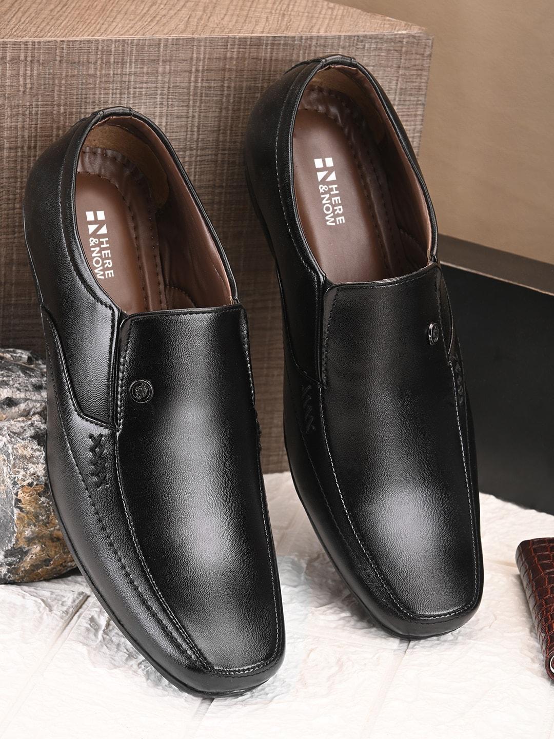 here&now men formal slip-on shoes