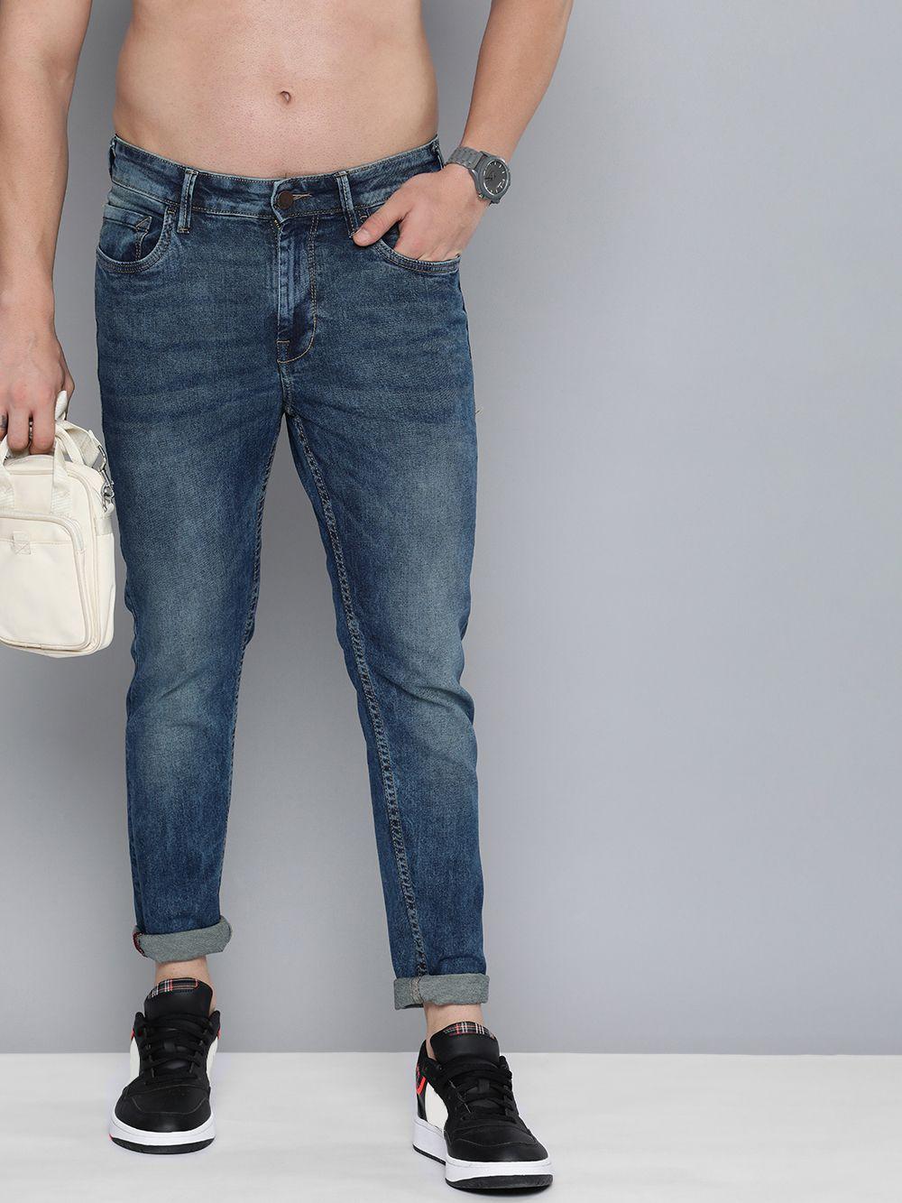 here&now-men-tapered-fit-heavy-fade-stretchable-jeans