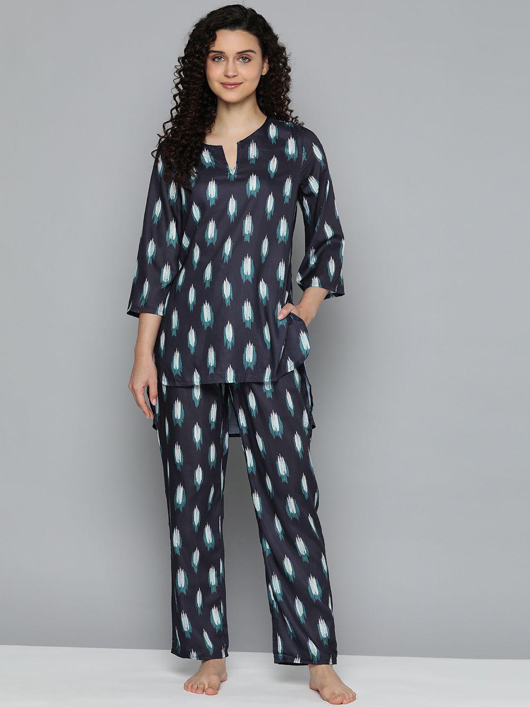 here&now printed pyjama set