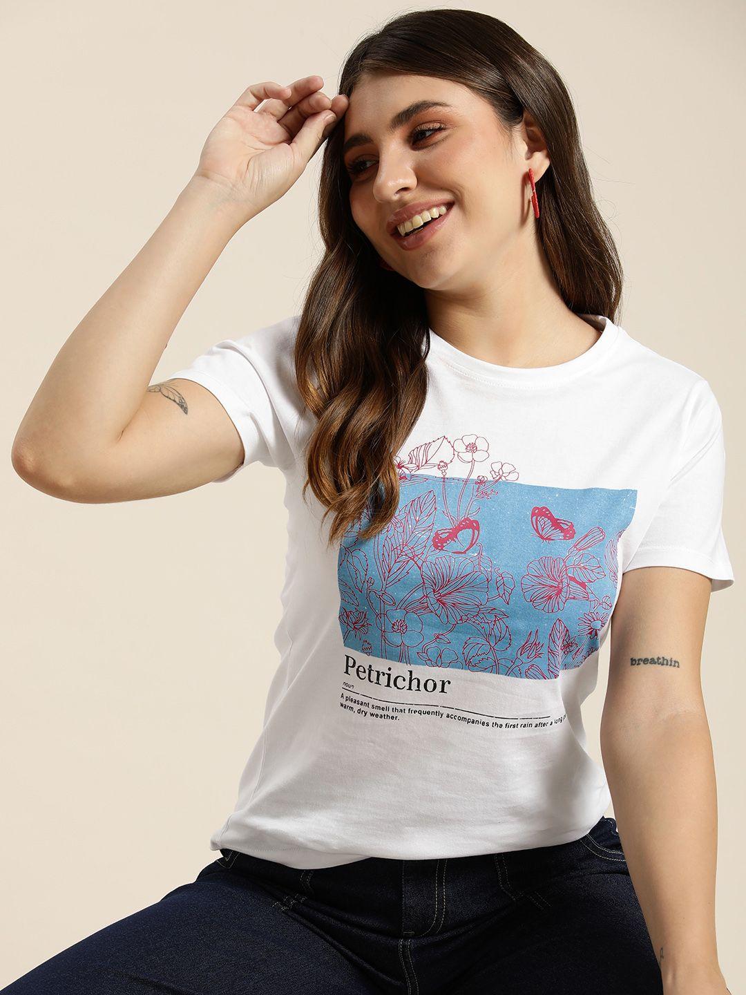 here&now women graphic printed t-shirt