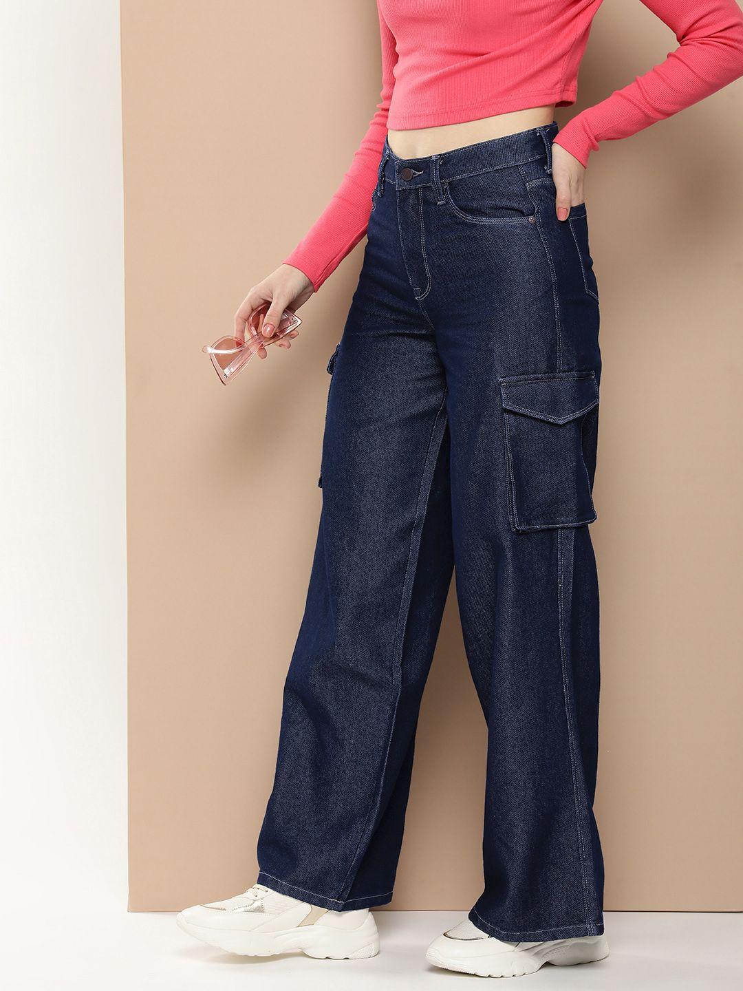 here&now women mid-rise cargo jeans