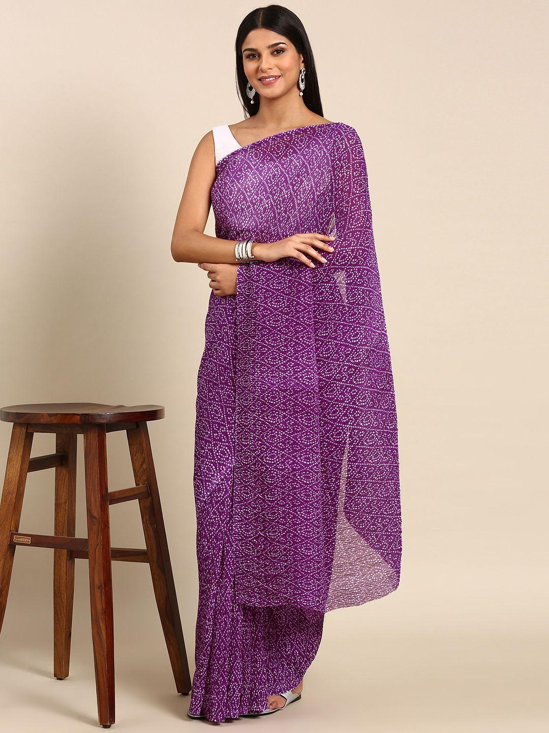 here&now bandhani saree