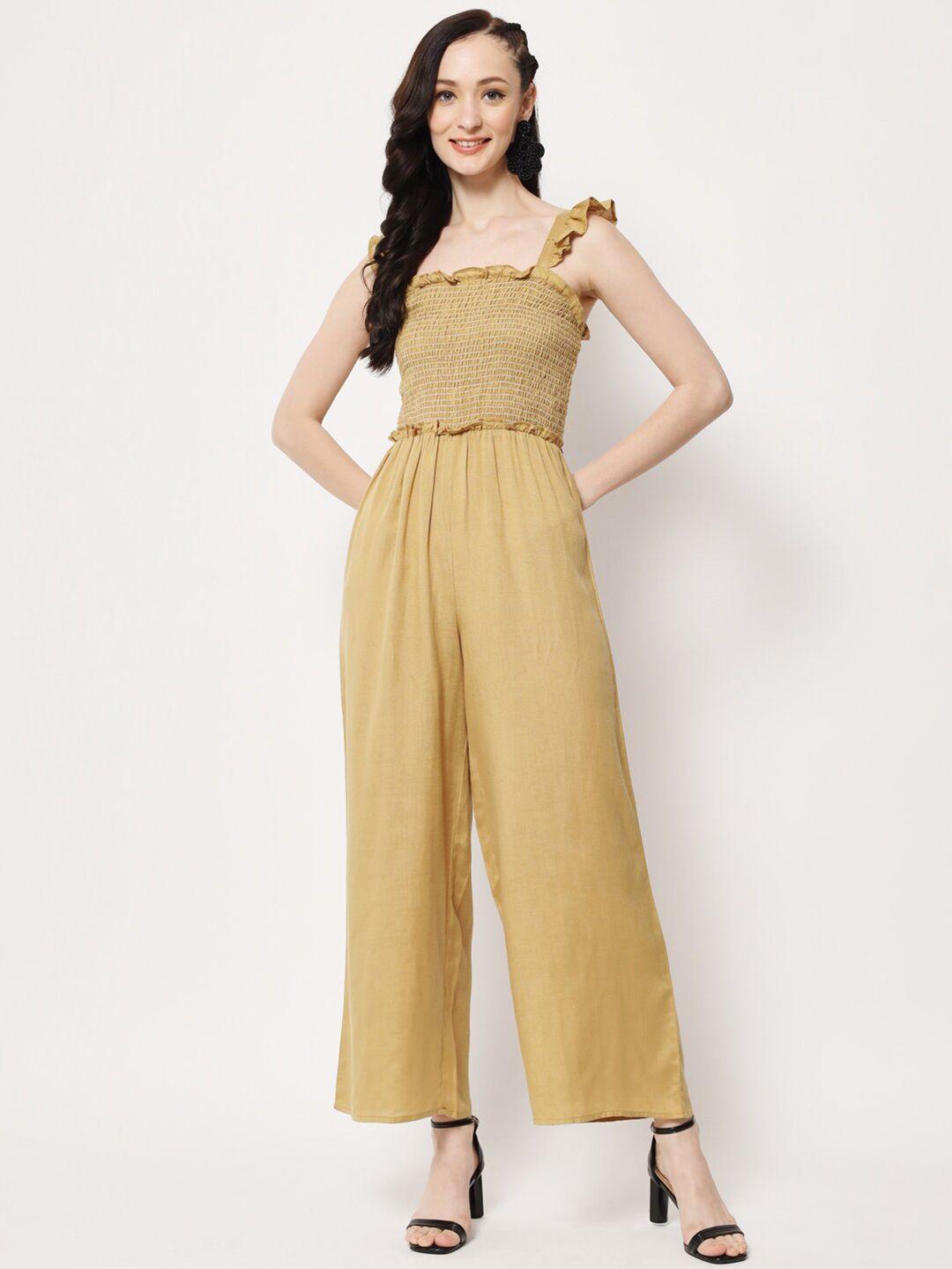 here&now basic jumpsuit with ruffles
