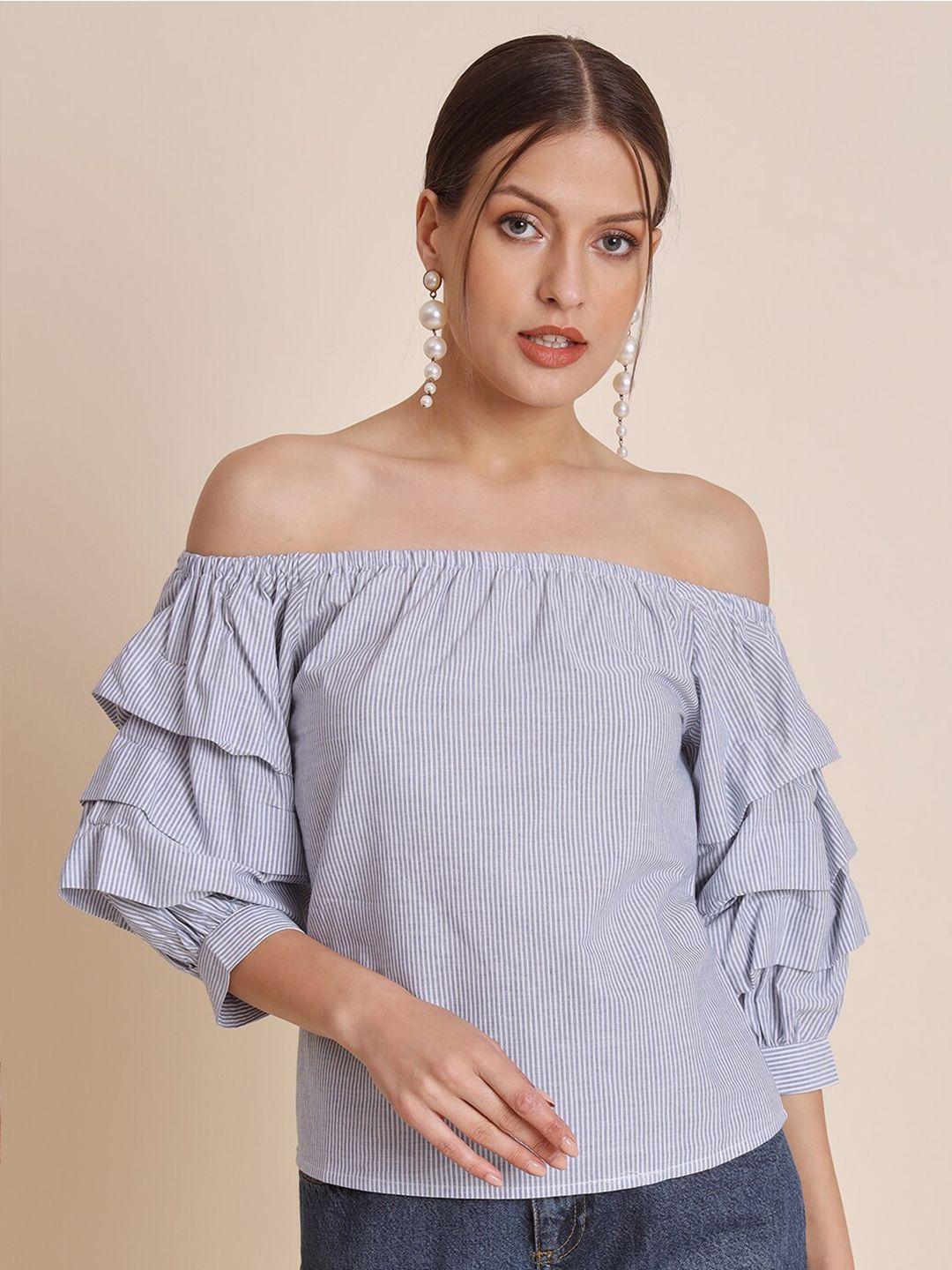 here&now bell sleeves cotton top