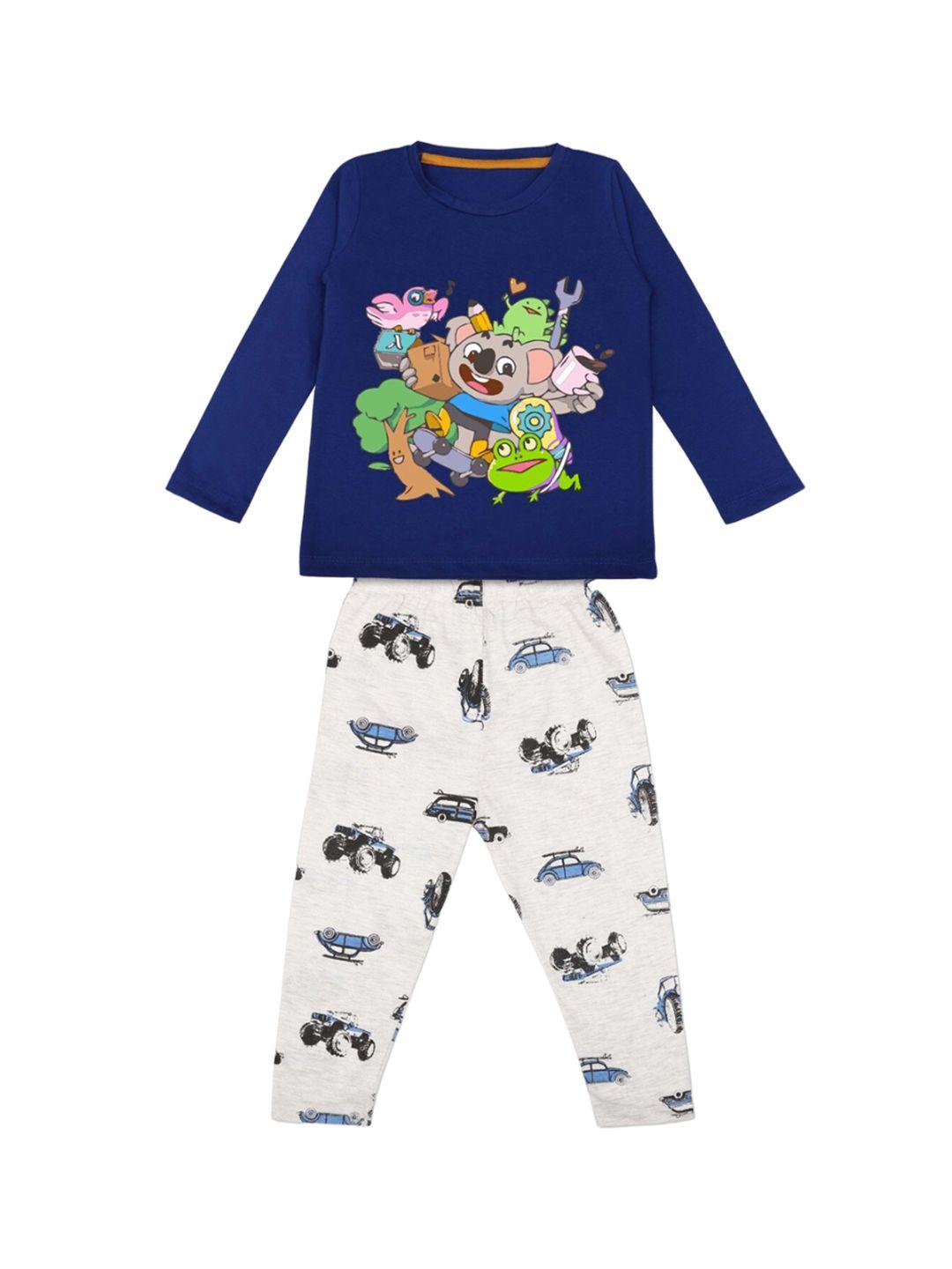 here&now boys graphic printed t-shirt & pyjamas