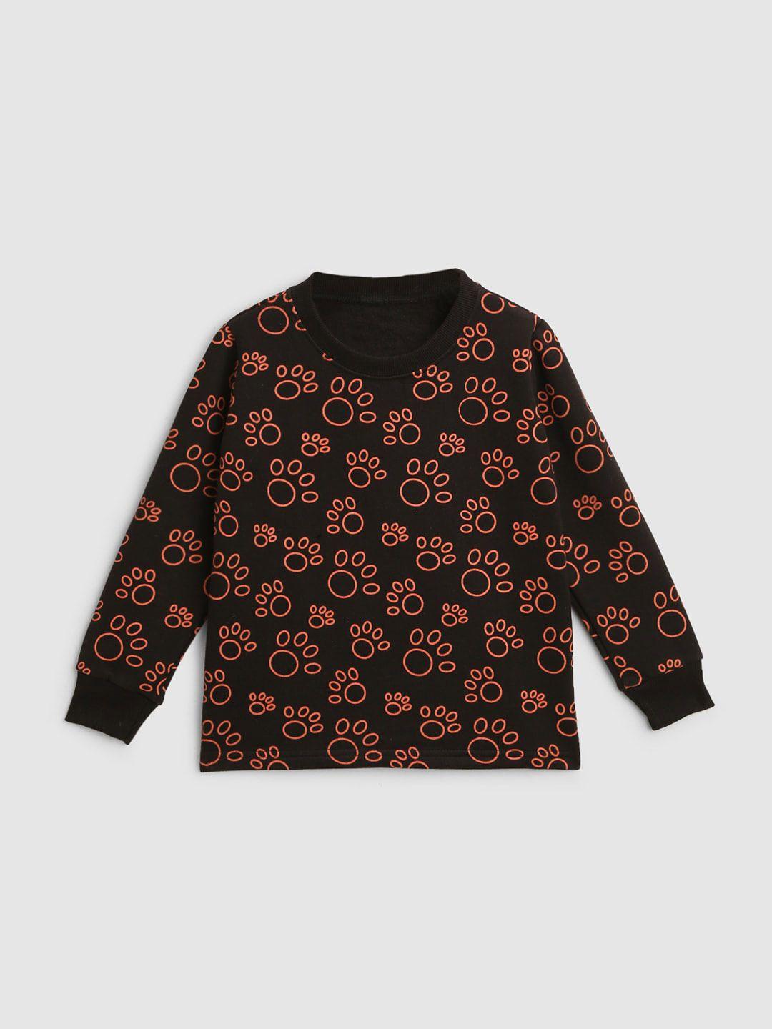 here&now boys printed cotton sweatshirt