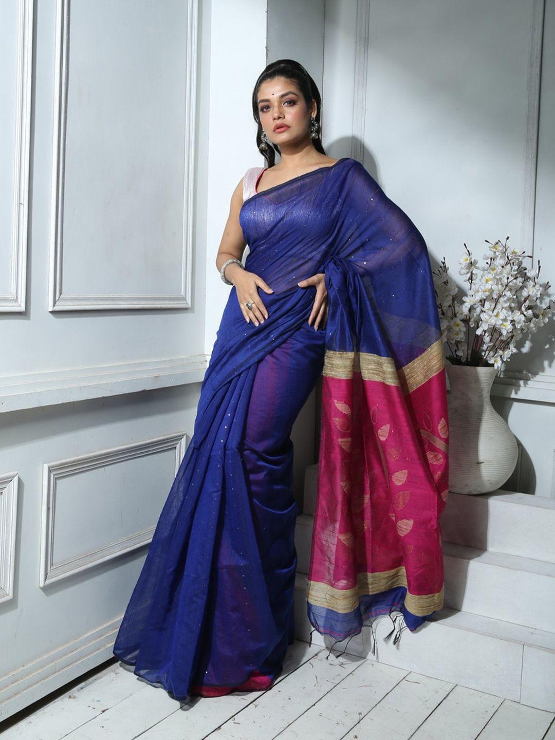 here&now embellished zari saree