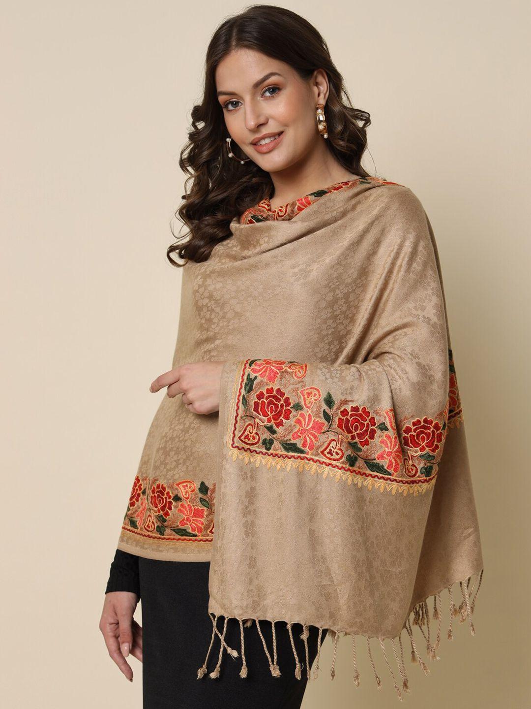 here&now embroidered shawl