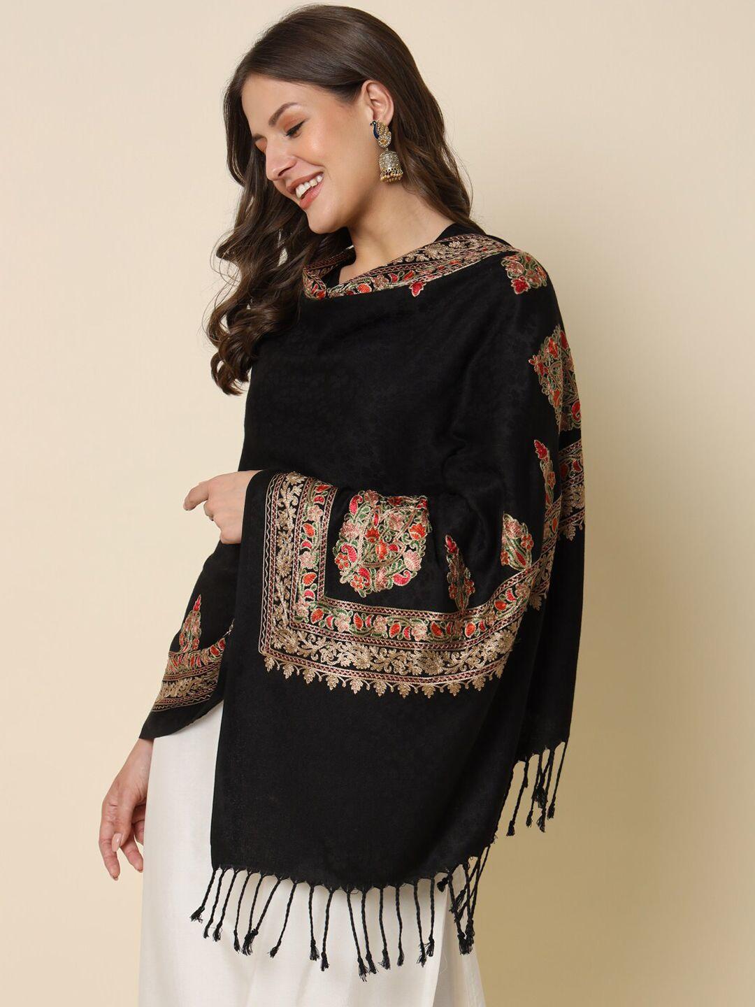 here&now embroidered shawl