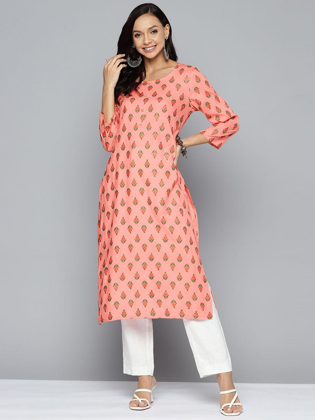 here&now floral printed kurta