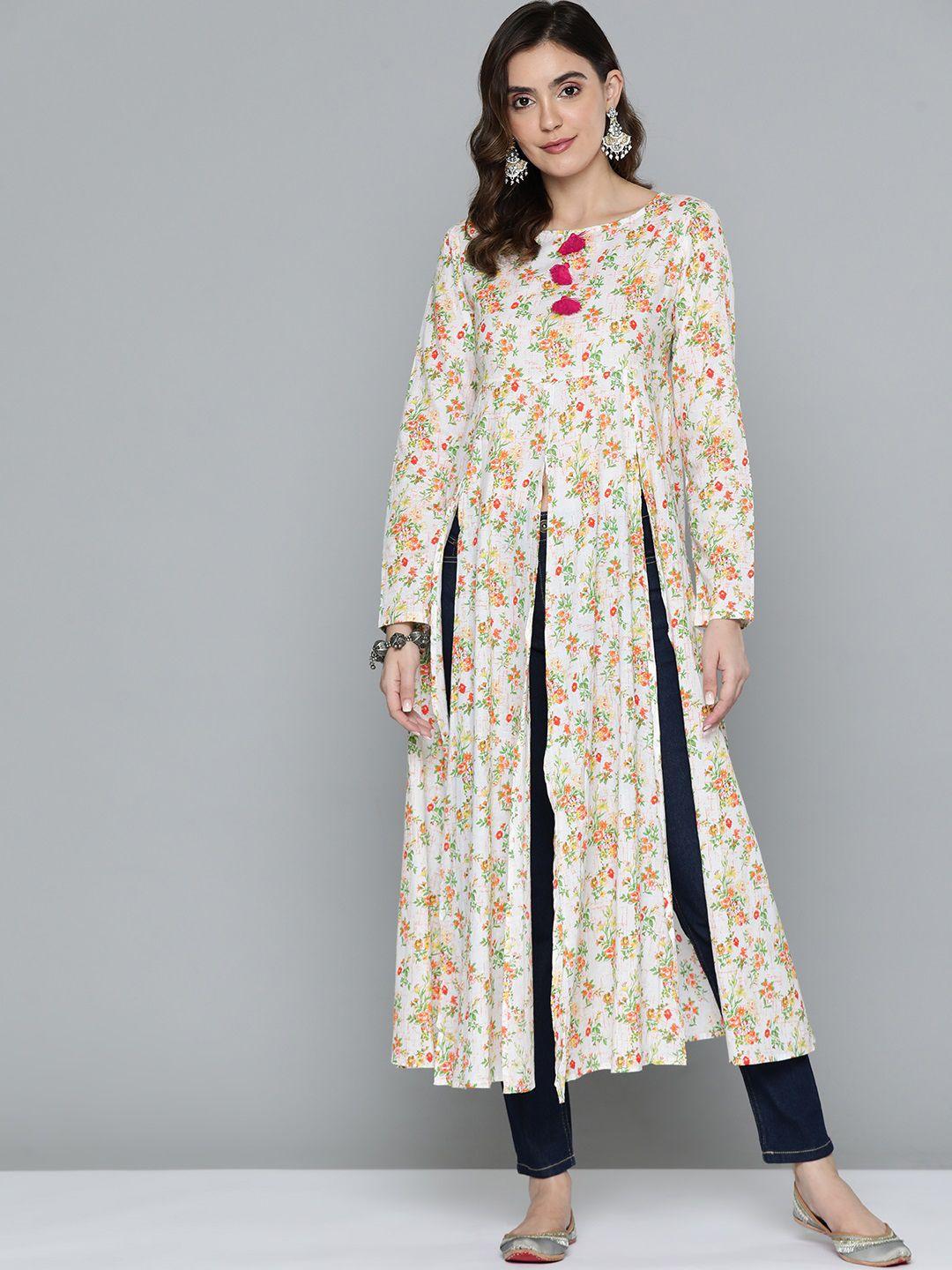 here&now floral printed kurta