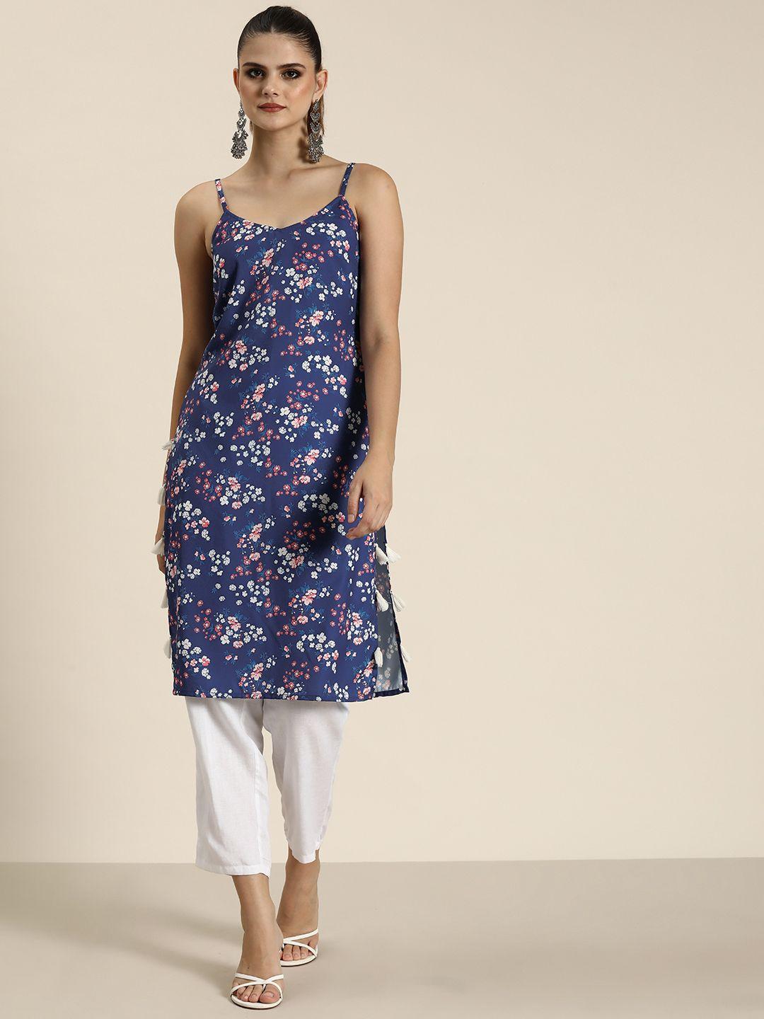 here&now floral printed kurta