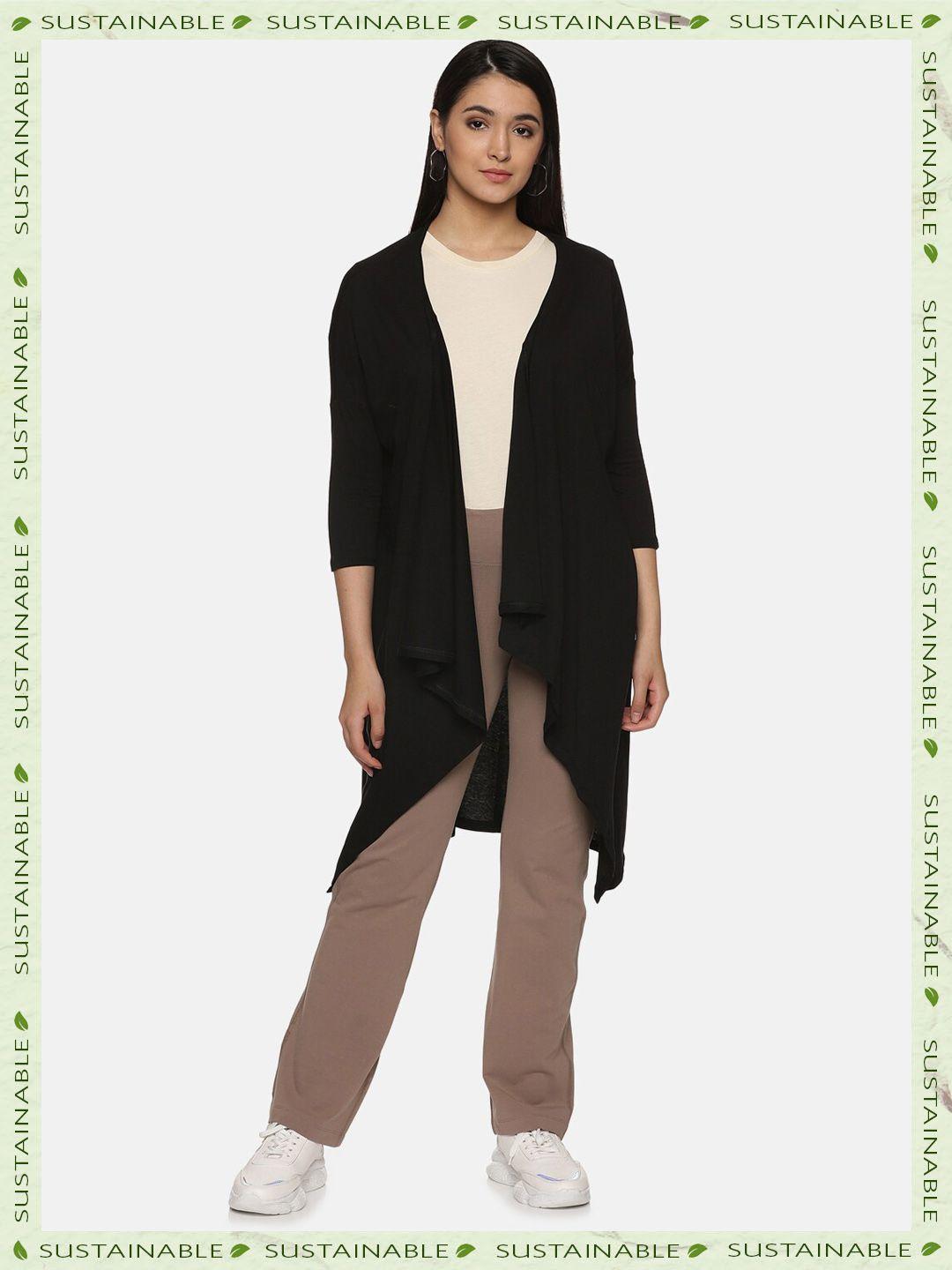 here&now front open longline shrug