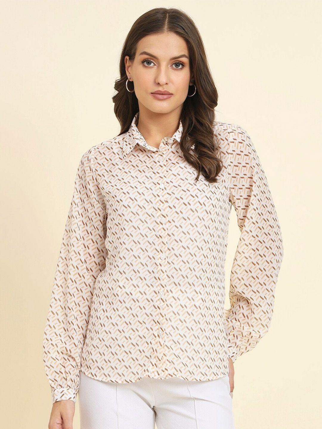 here&now geometric printed casual shirt