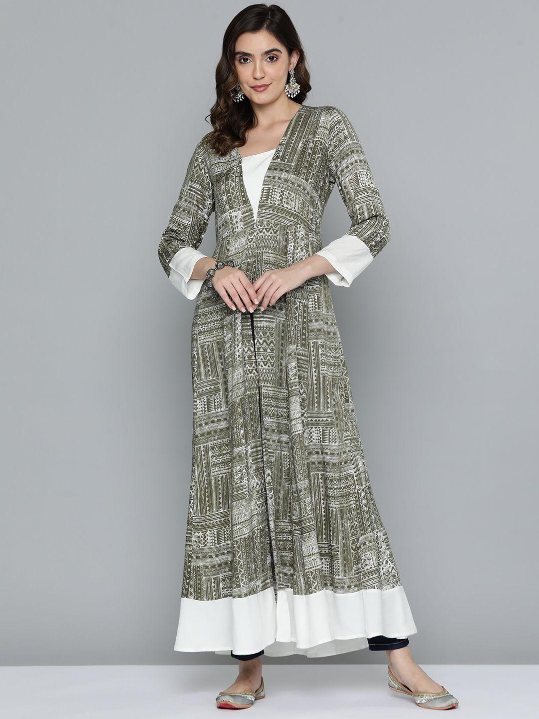 here&now geometric printed kurta