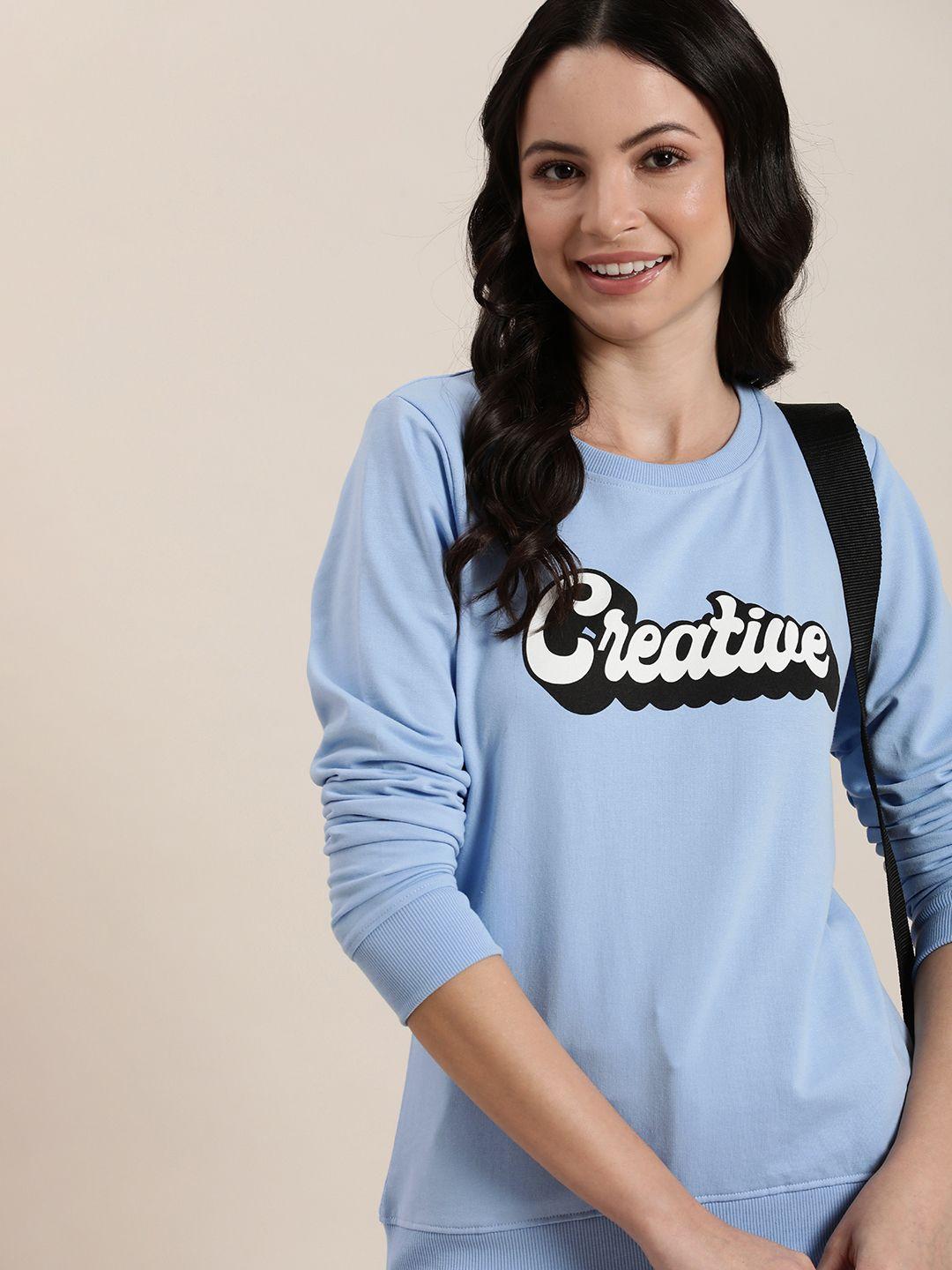 here&now graphic printed sweatshirt