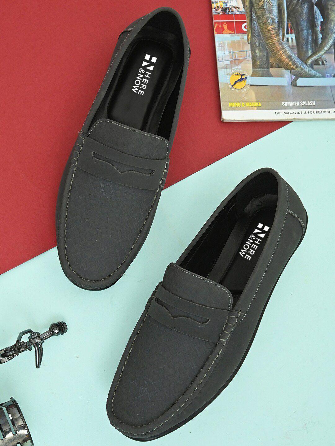 here&now men colourblocked lightweight loafers