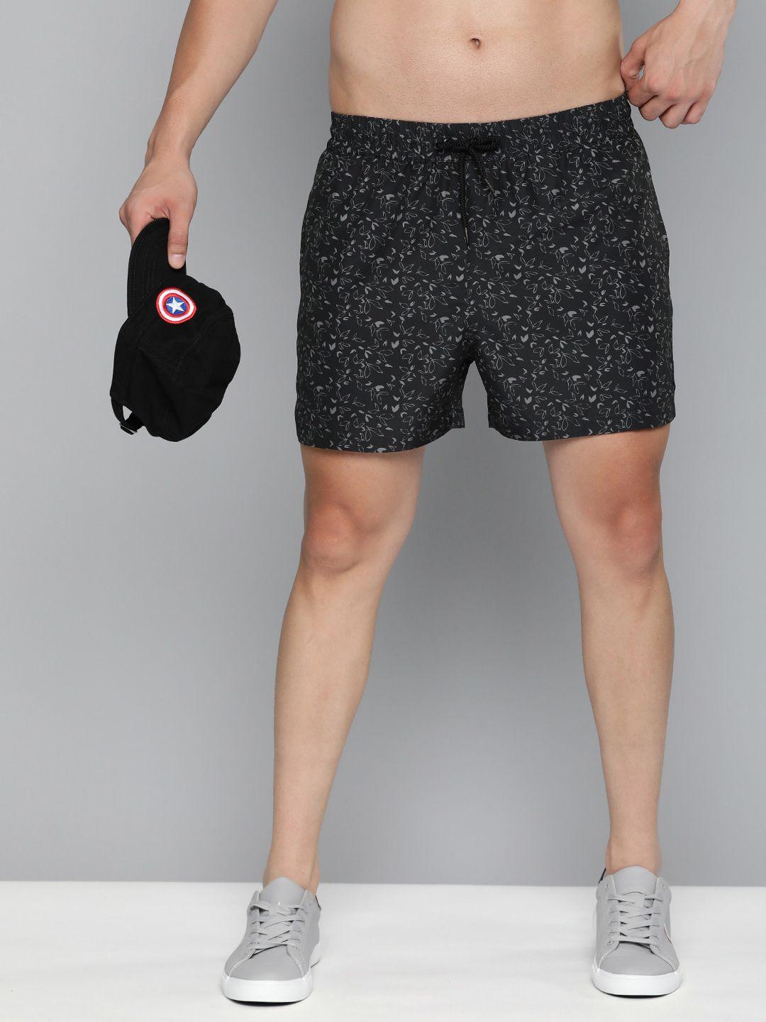 here&now men floral printed shorts