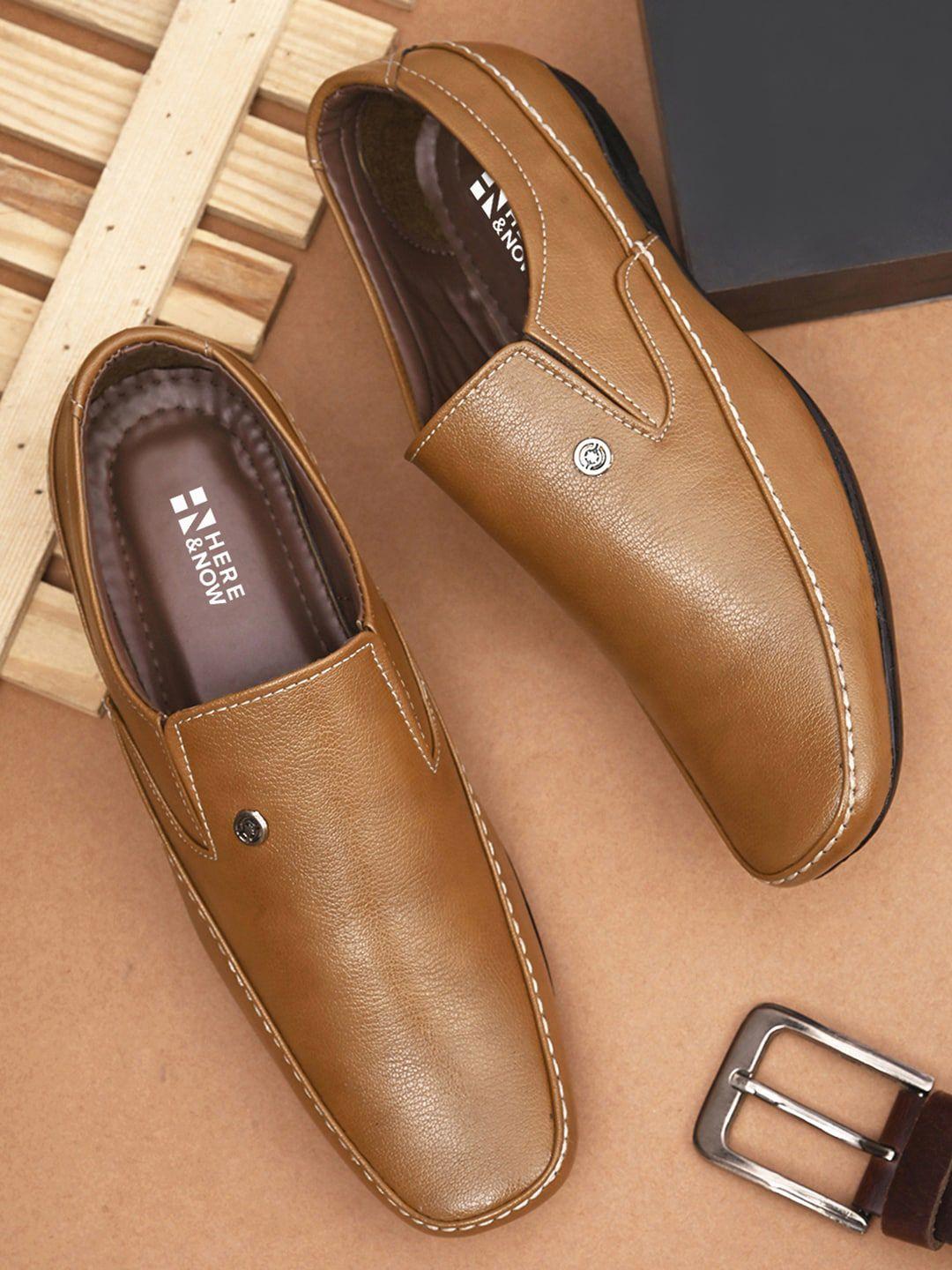 here&now men formal slip-ons