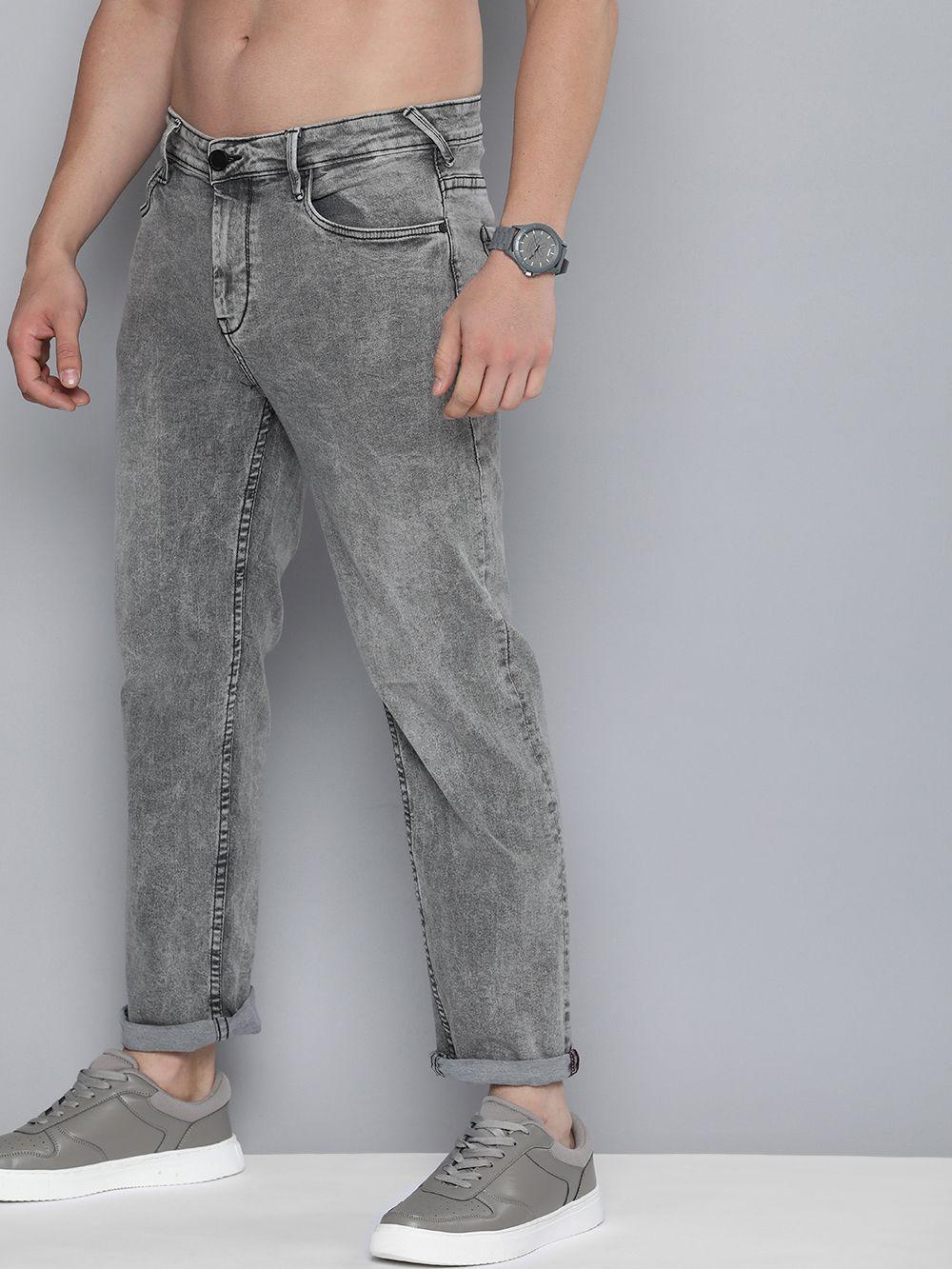 here&now men light fade stretchable jeans