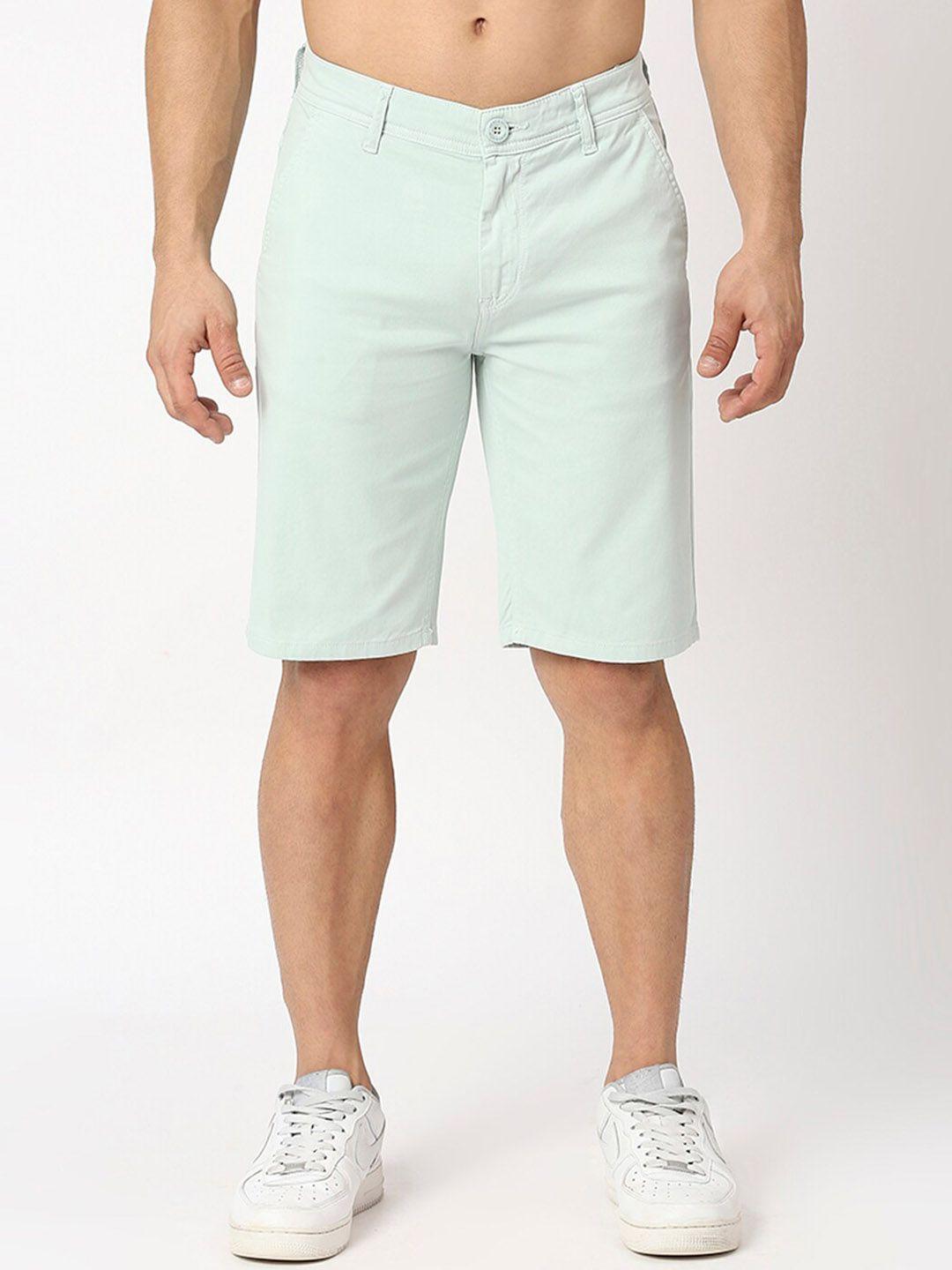 here&now men mid rise slim fit shorts