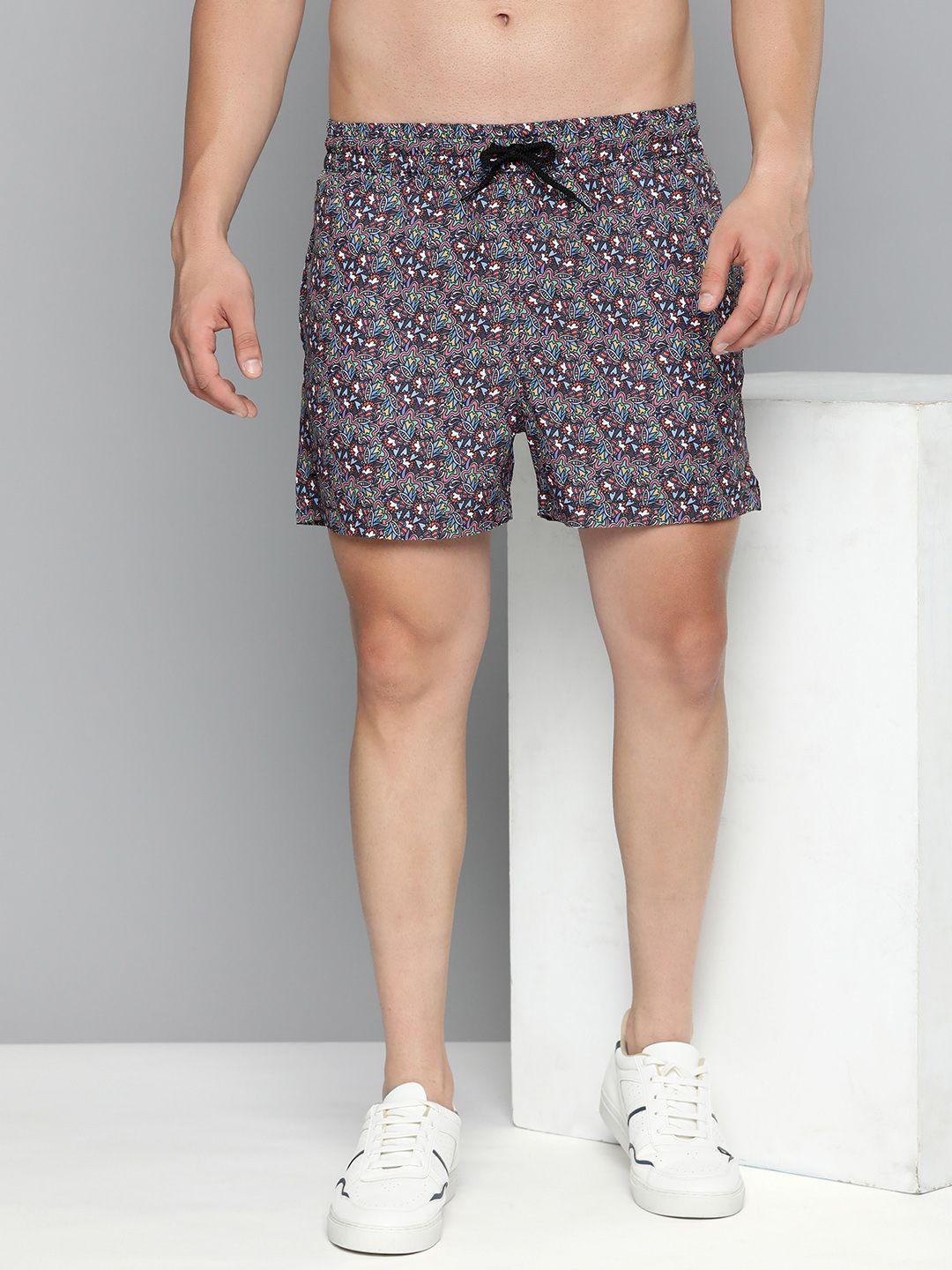 here&now men printed shorts