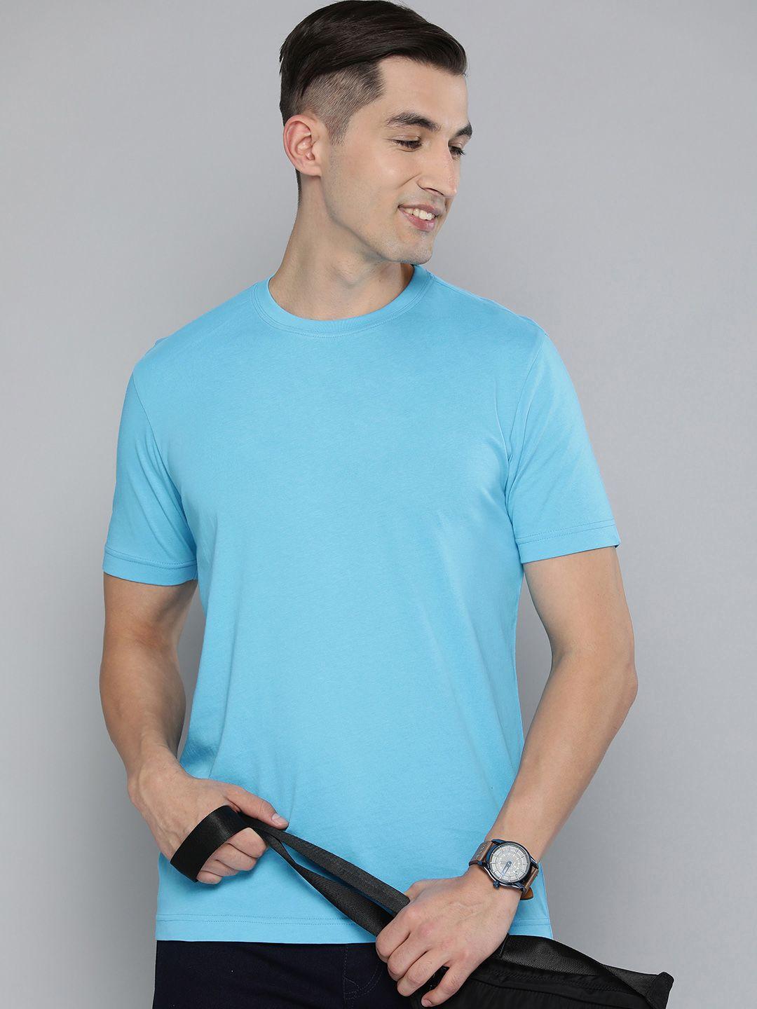 here&now men round neck pure cotton t-shirt