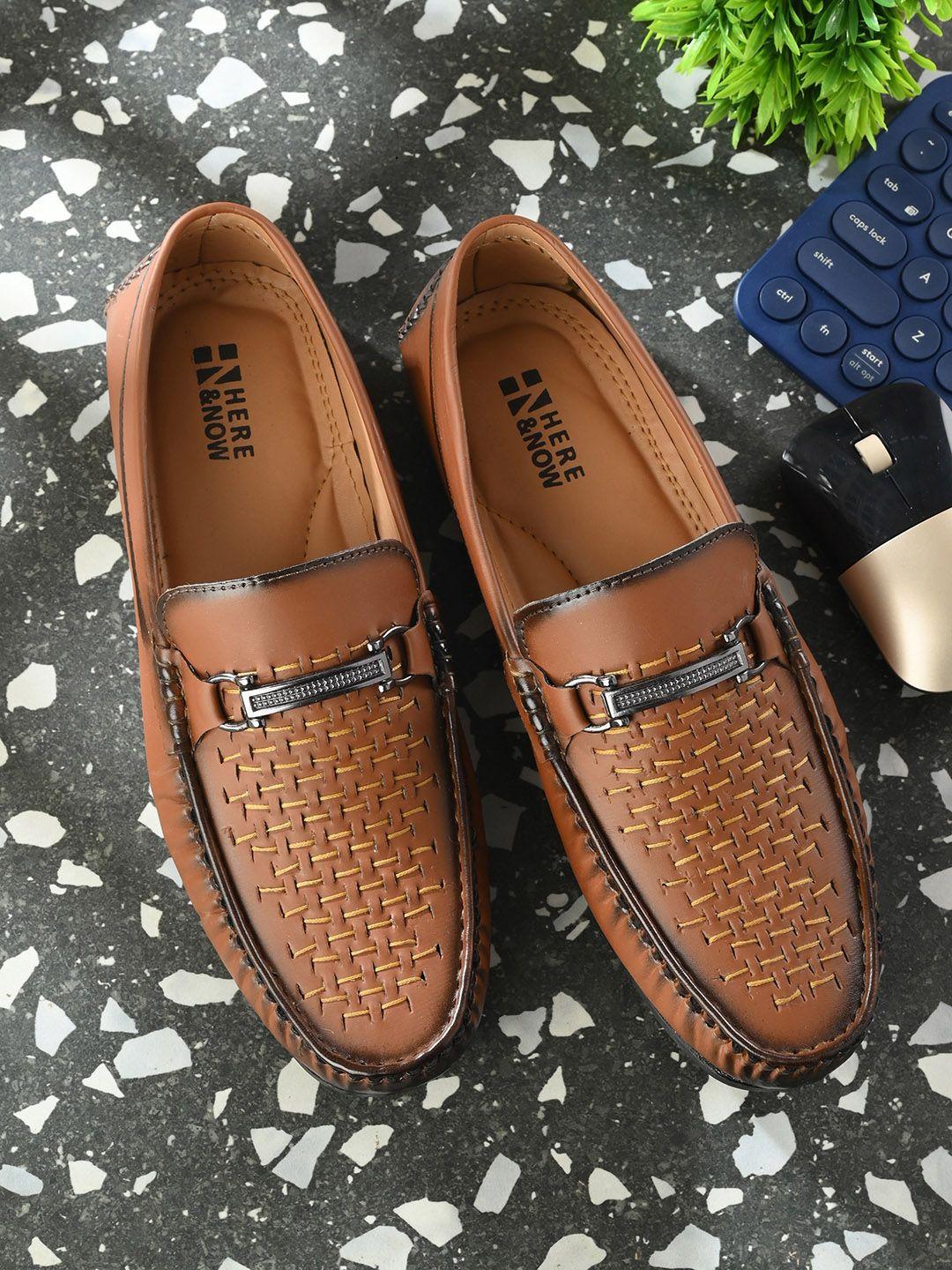 here&now men textured loafers