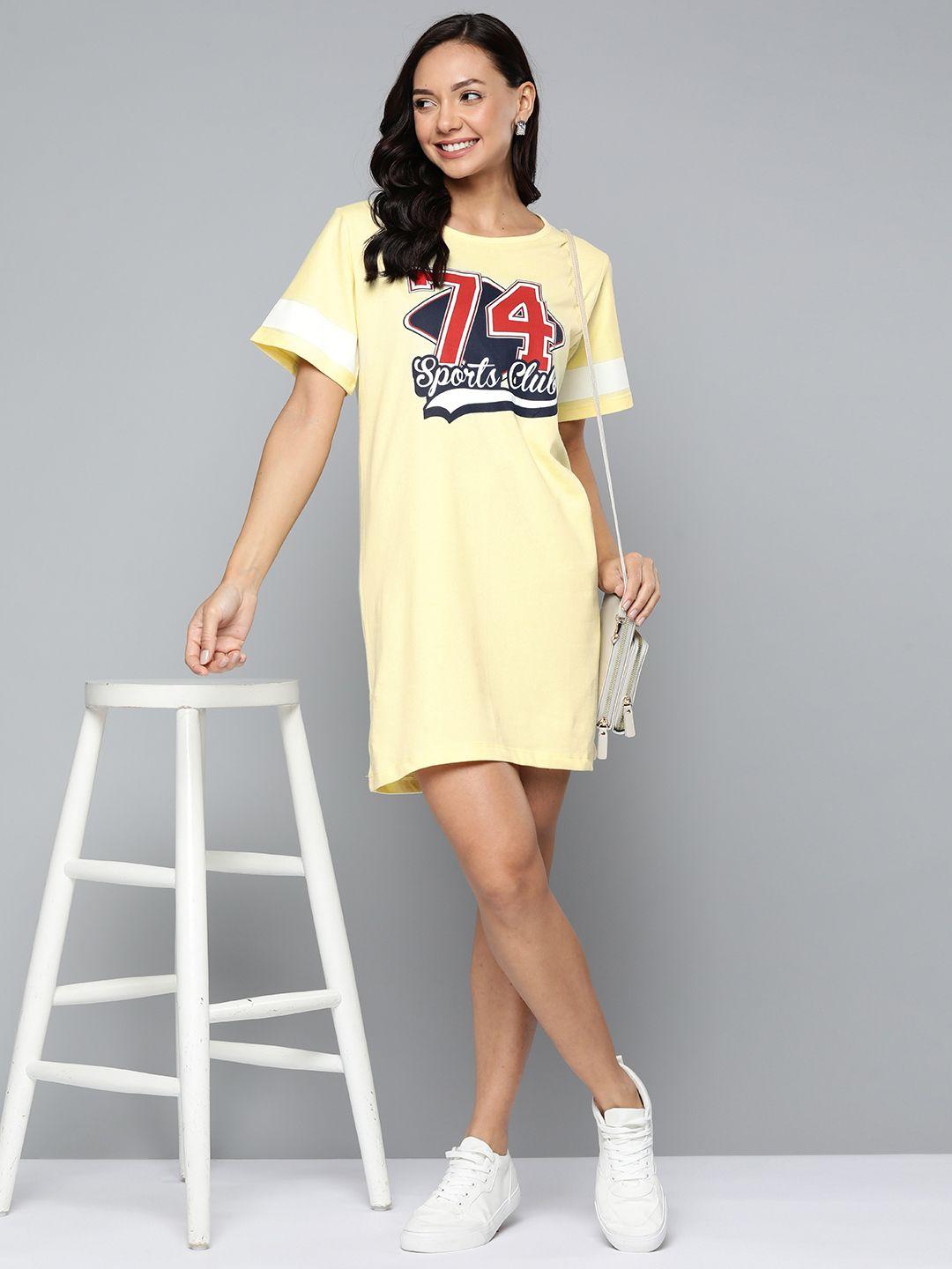 here&now printed t-shirt mini dress