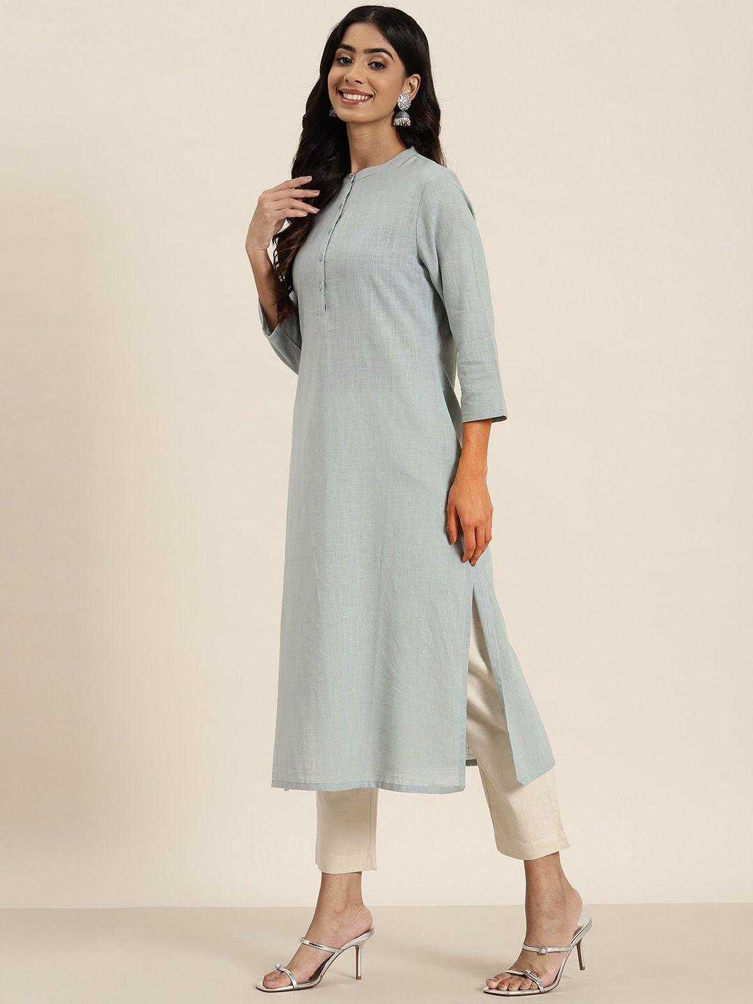 here&now pure cotton straight kurta