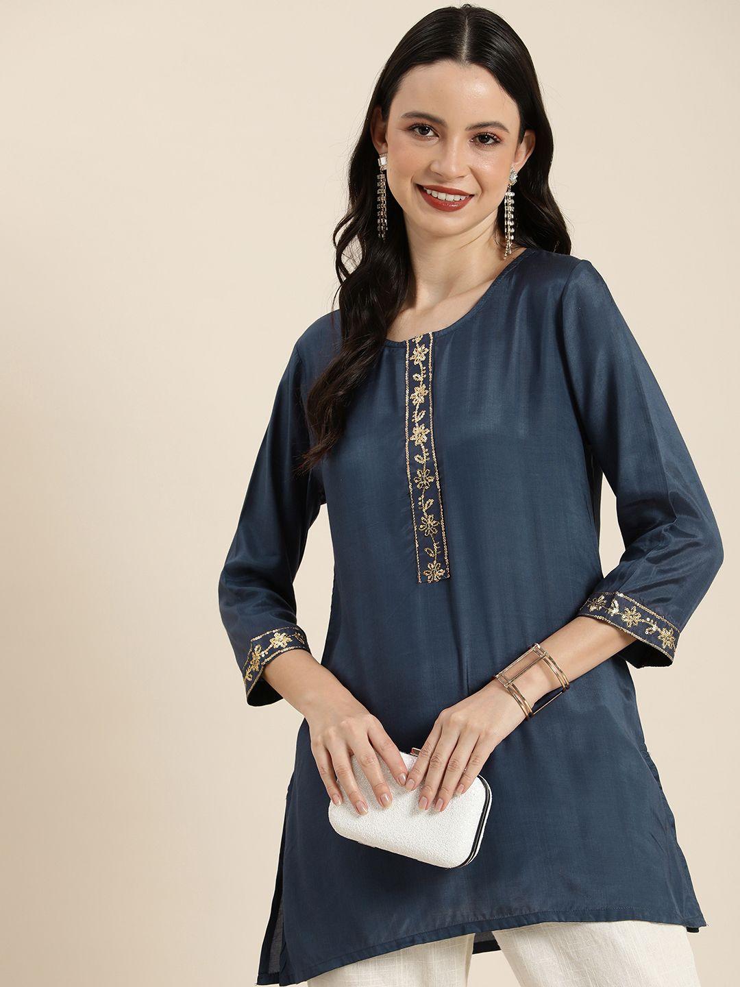 here&now sequinned embellished kurti