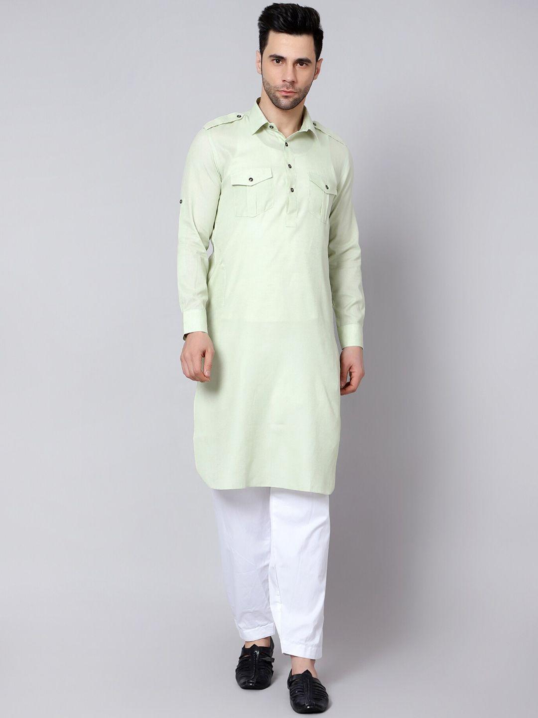 here&now shirt collar pathani kurta with salwar