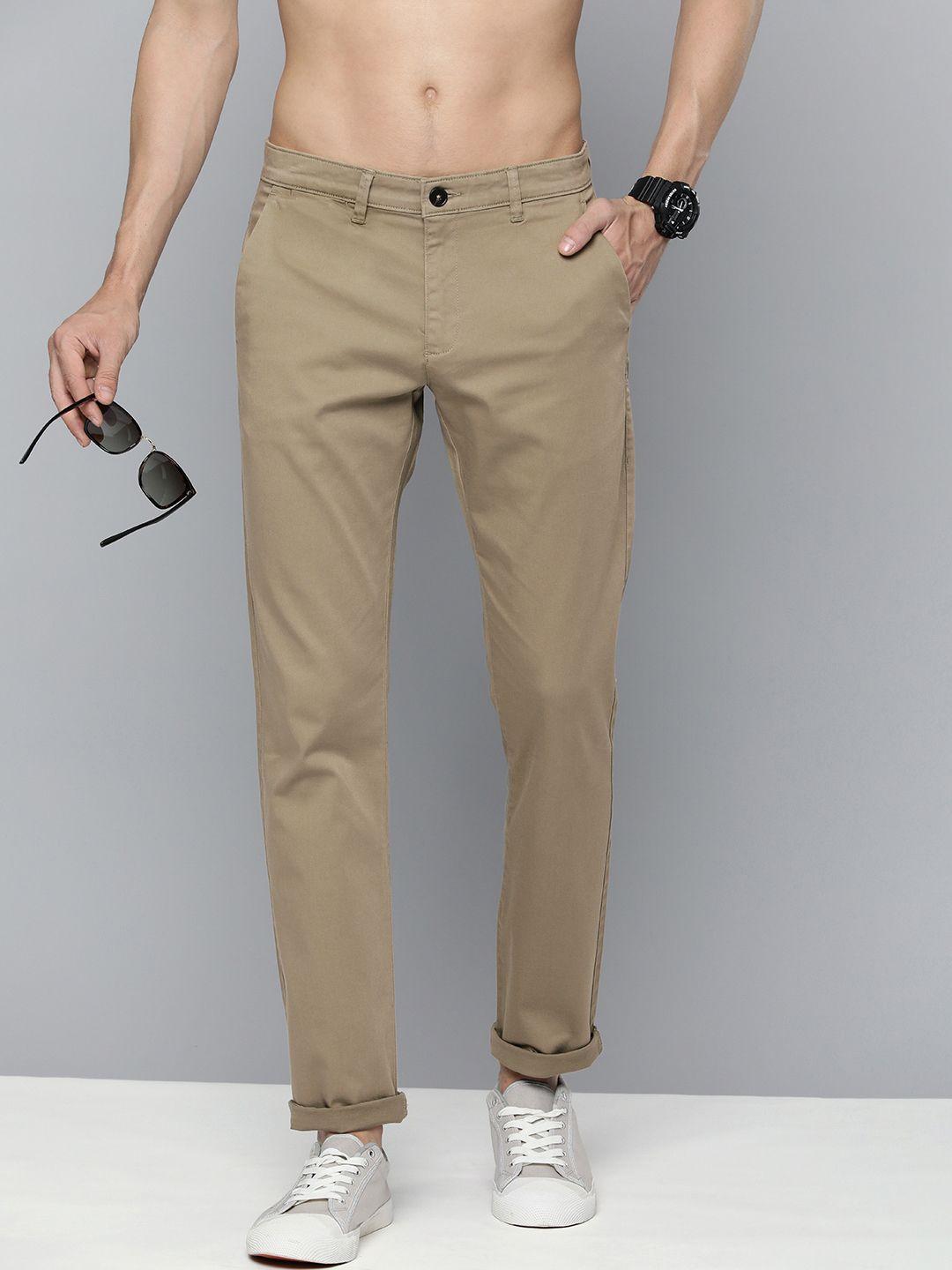 here&now slim fit chinos trousers