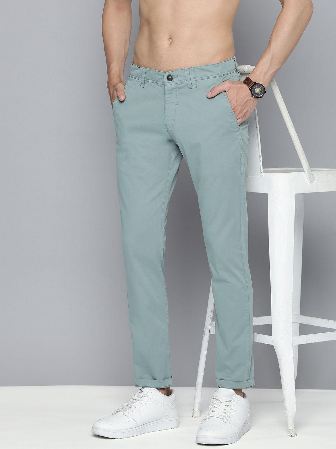here&now slim fit chinos trousers
