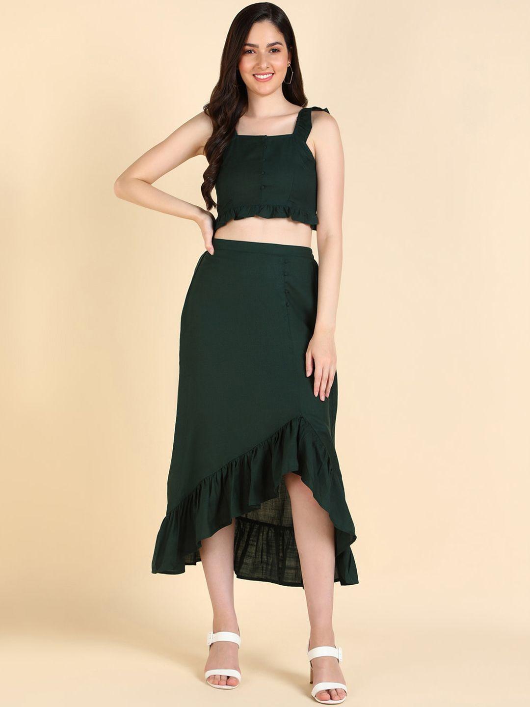here&now square neck top & skirts